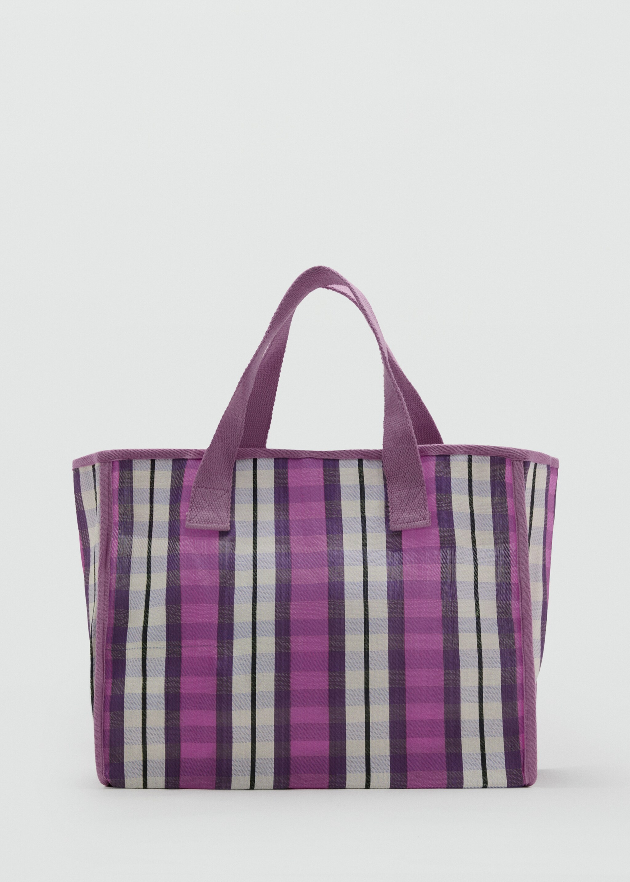 Sac tote imprimé - Article sans modèle, Lilas. Ref: 27085955-00.