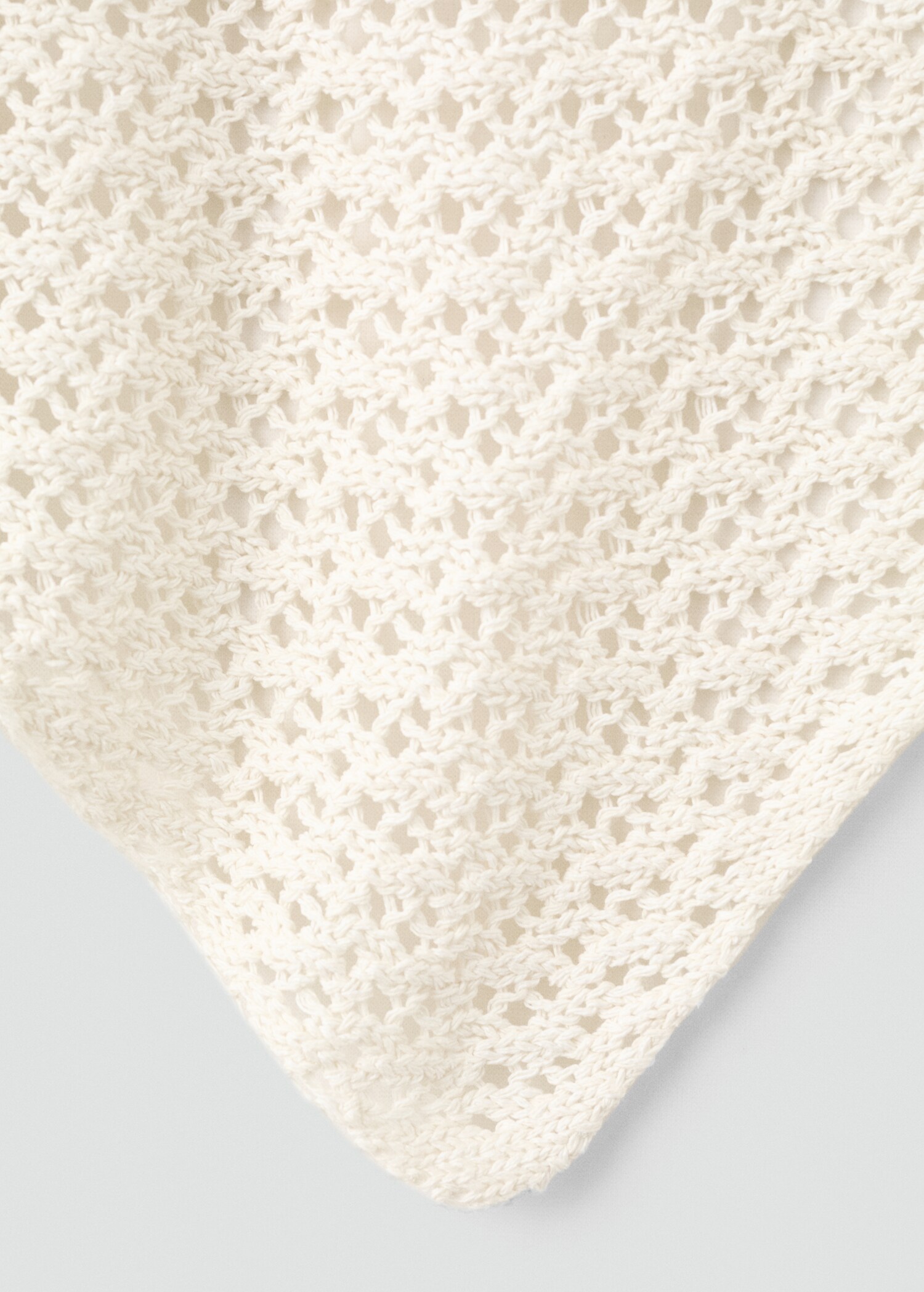 Gilet maille ajourée - Plan moyen