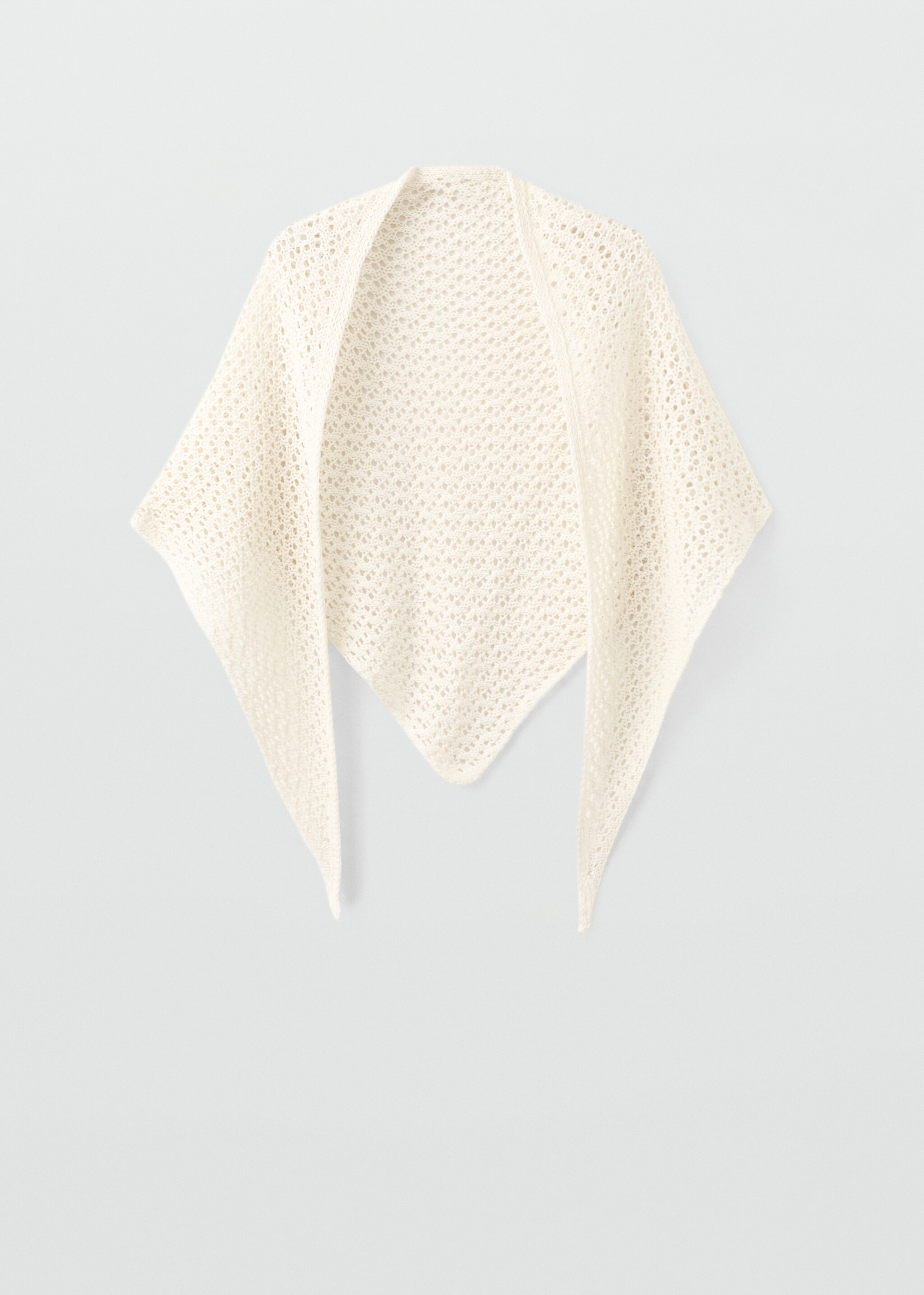 Gilet maille ajourée - Article sans modèle, Écru. Ref: 27085957-00.