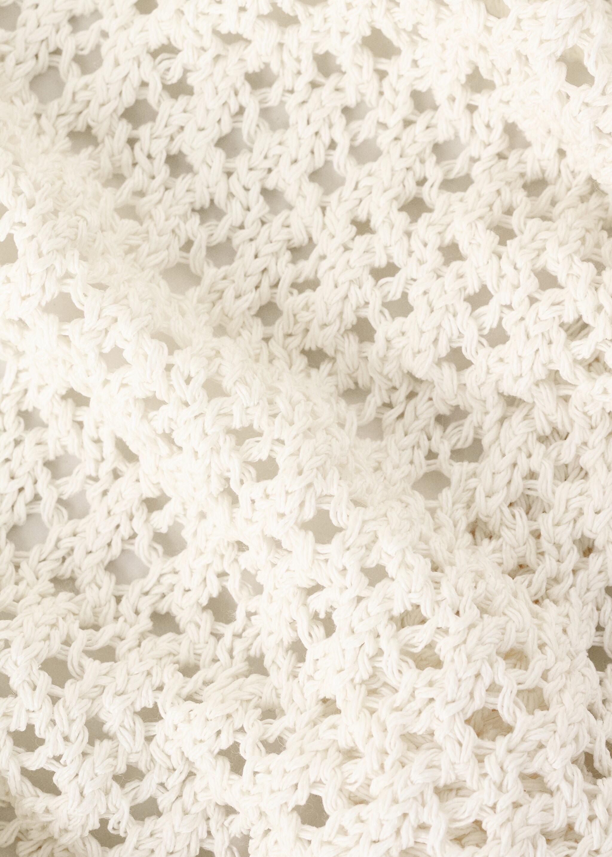 Gilet maille ajourée - Détail de l'article 1, Écru. Ref: 27085957-00.