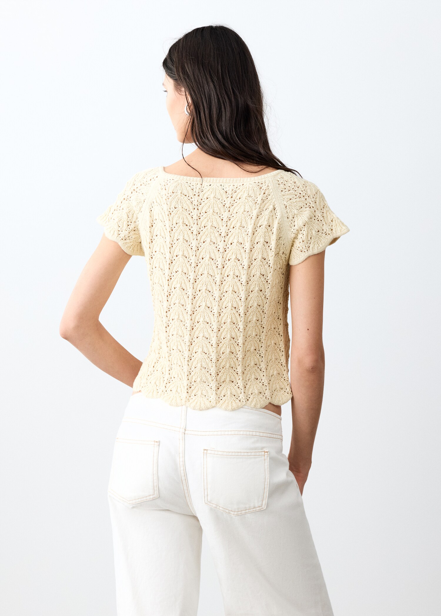 Openwork knit top - Reverse of the article