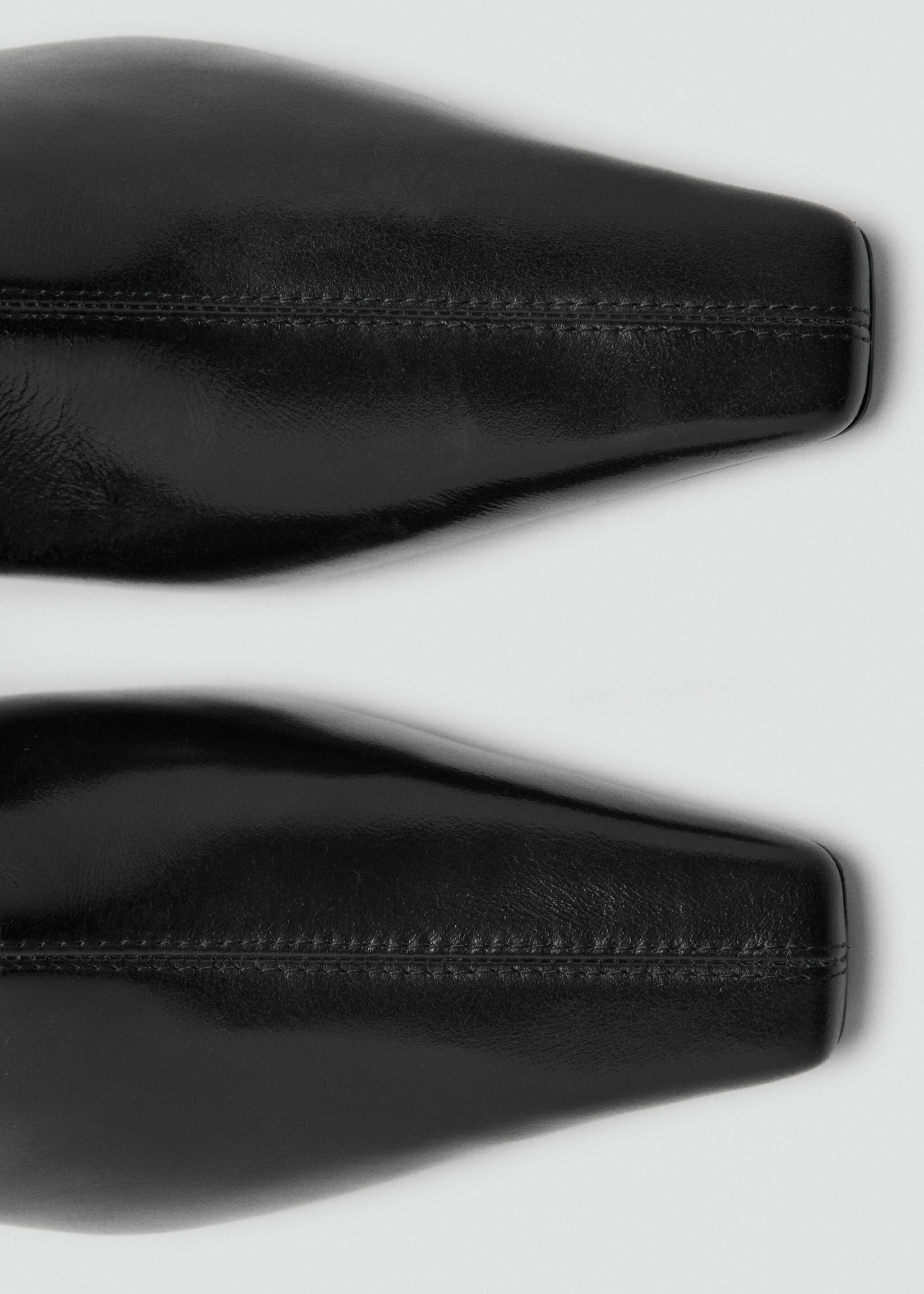 Bottines cuir talon kitten heel - Détail de l'article 2, Noir. Ref: 27085963-00.