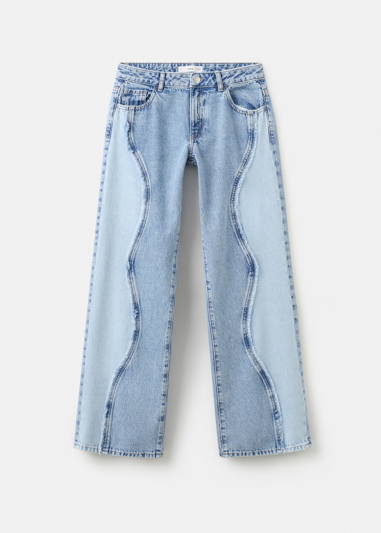 Low-rise contrast jeans - Article without model