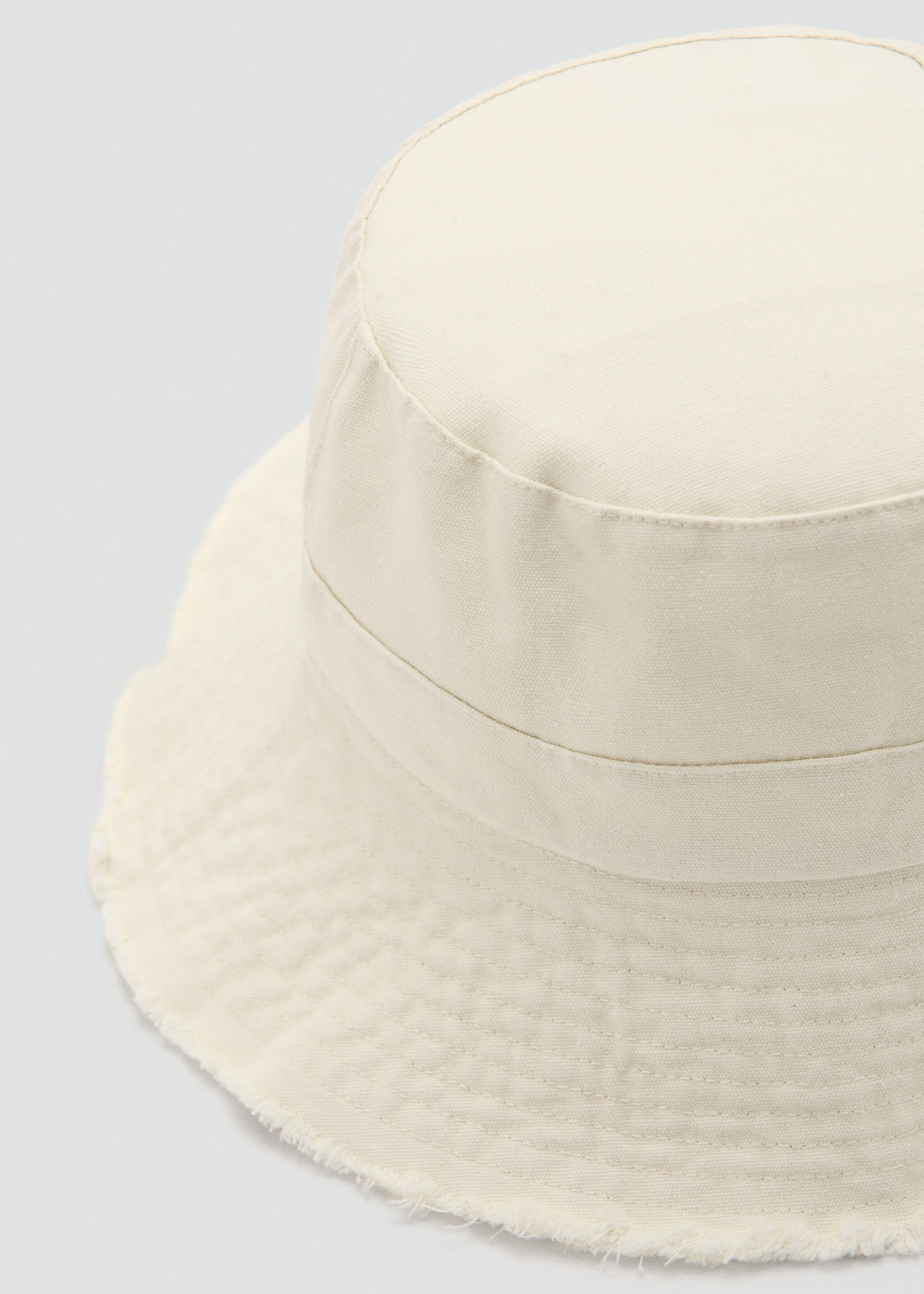 Frayed bucket hat - Medium plane, Beige. Ref: 27085970-00.