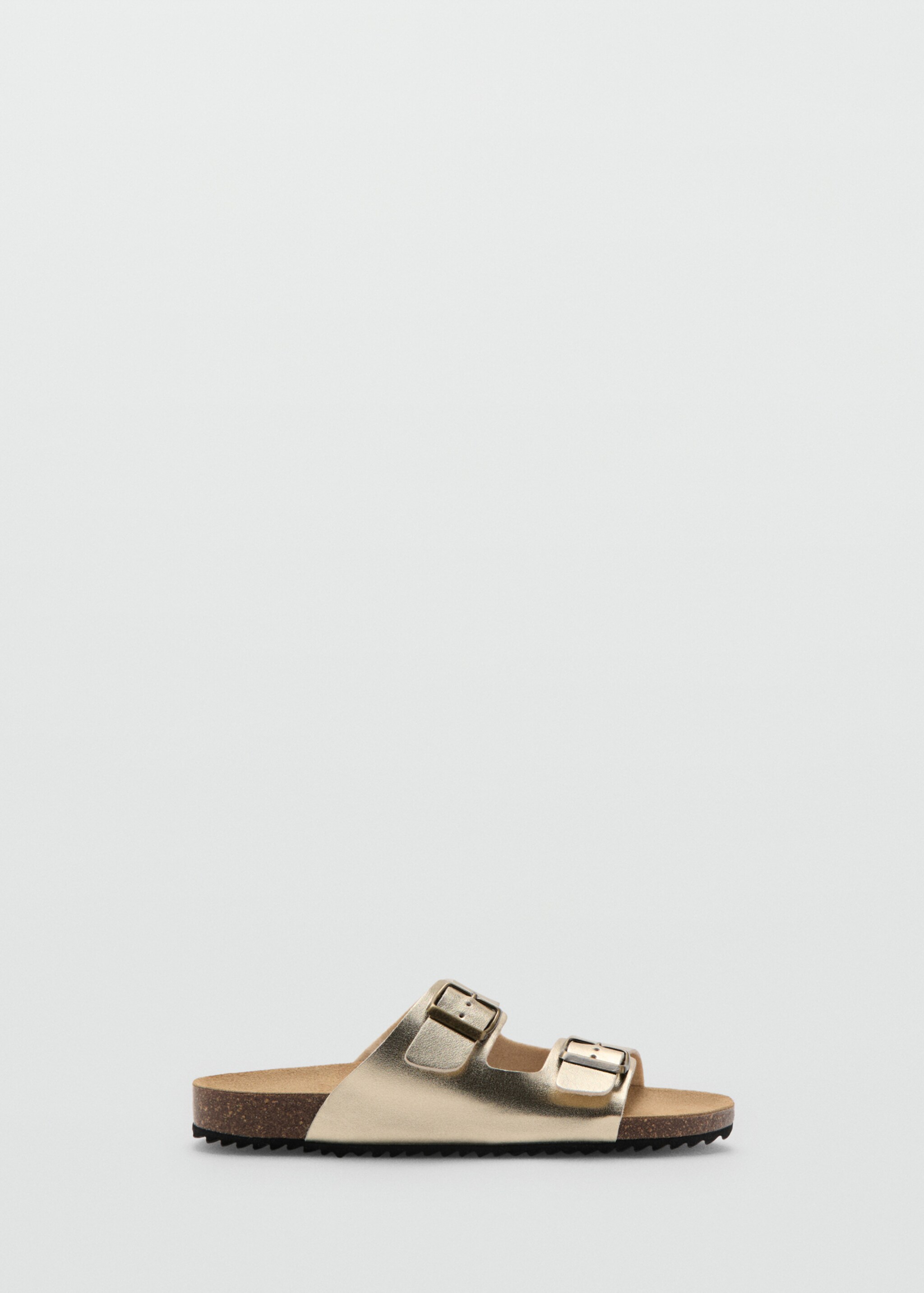 Sandales cuir métallisées - Article sans modèle, Or. Ref: 27085972-00.