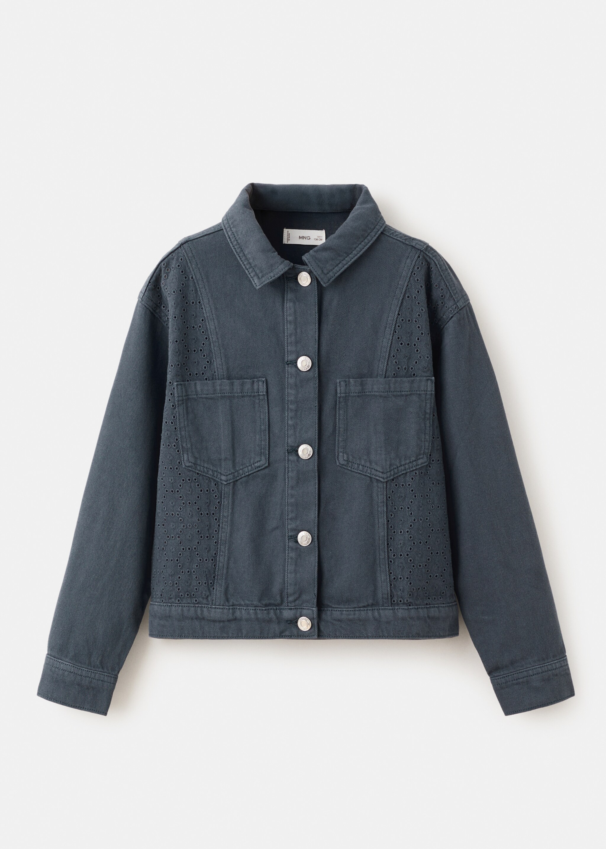 جاكيت دينيم بجيوب - منتج دون نموذج, أزرق غامق. Ref: 27085973-00.