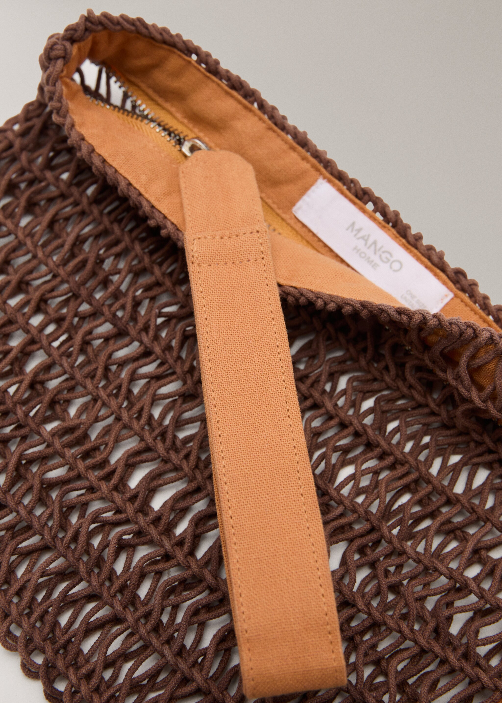 Kırmızı pamuklu kozmetik çantası - Ürün detayı 1, Kahverengi. Ref: 27085974-00.