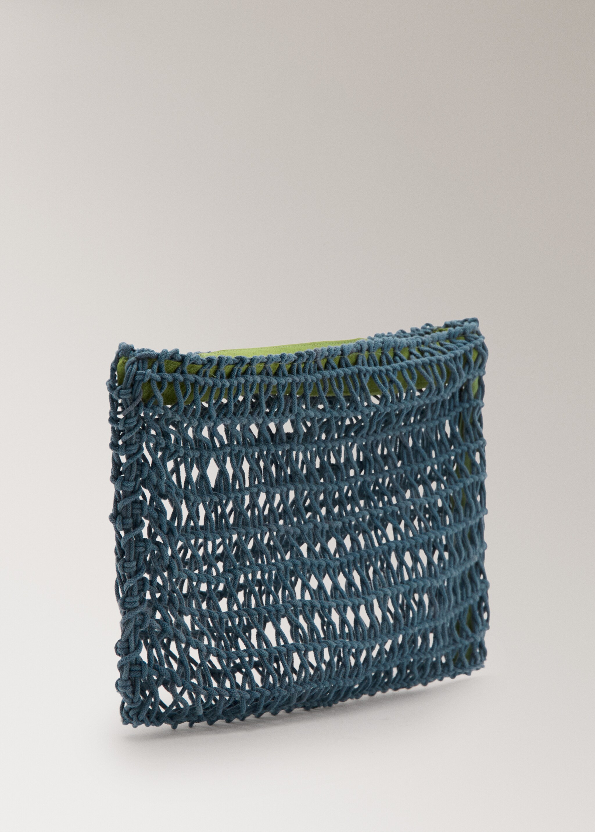 Kırmızı pamuklu kozmetik çantası - Orta plan, Mavi. Ref: 27085974-00.