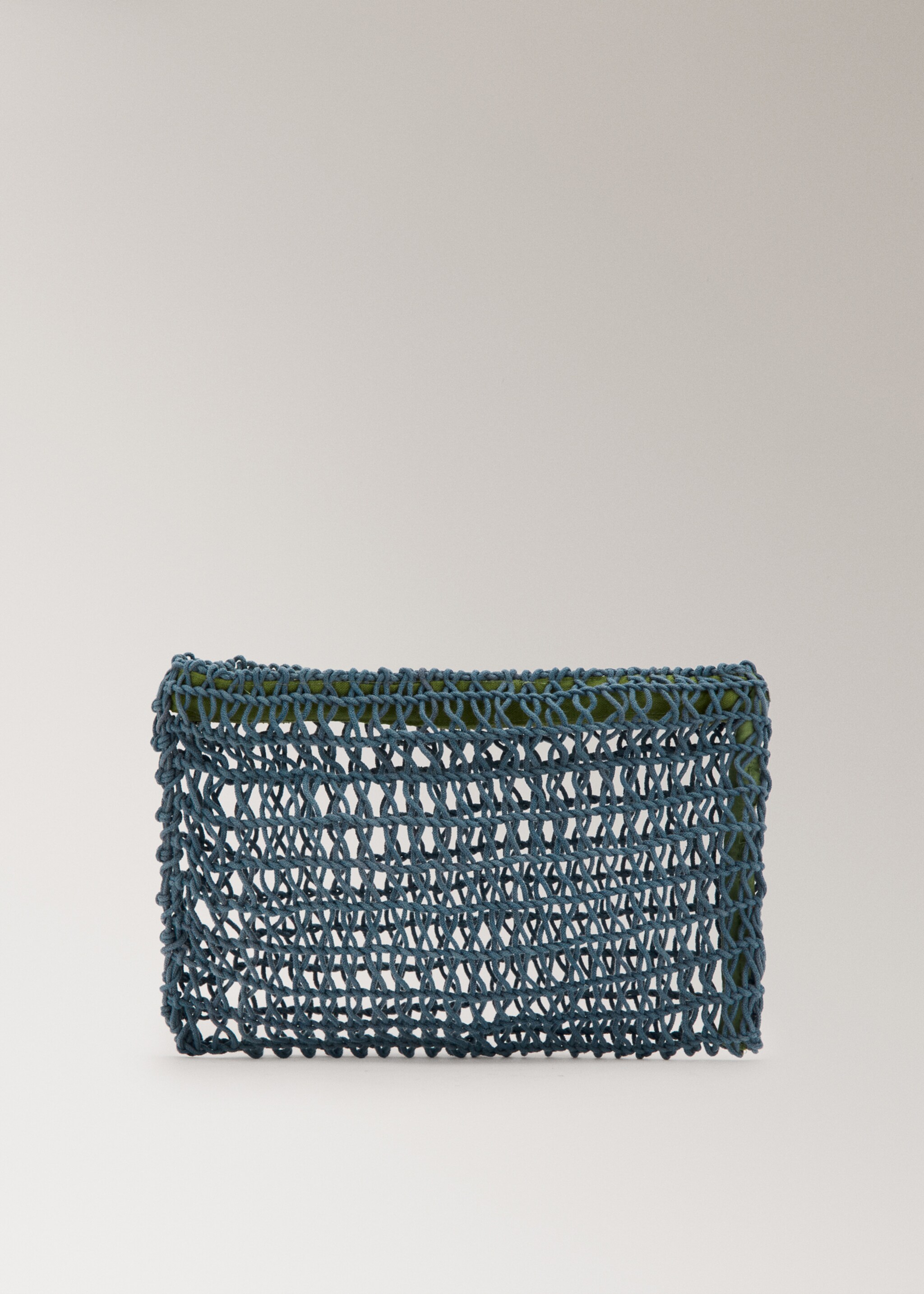 Kırmızı pamuklu kozmetik çantası - Modelsiz ürün, Mavi. Ref: 27085974-00.