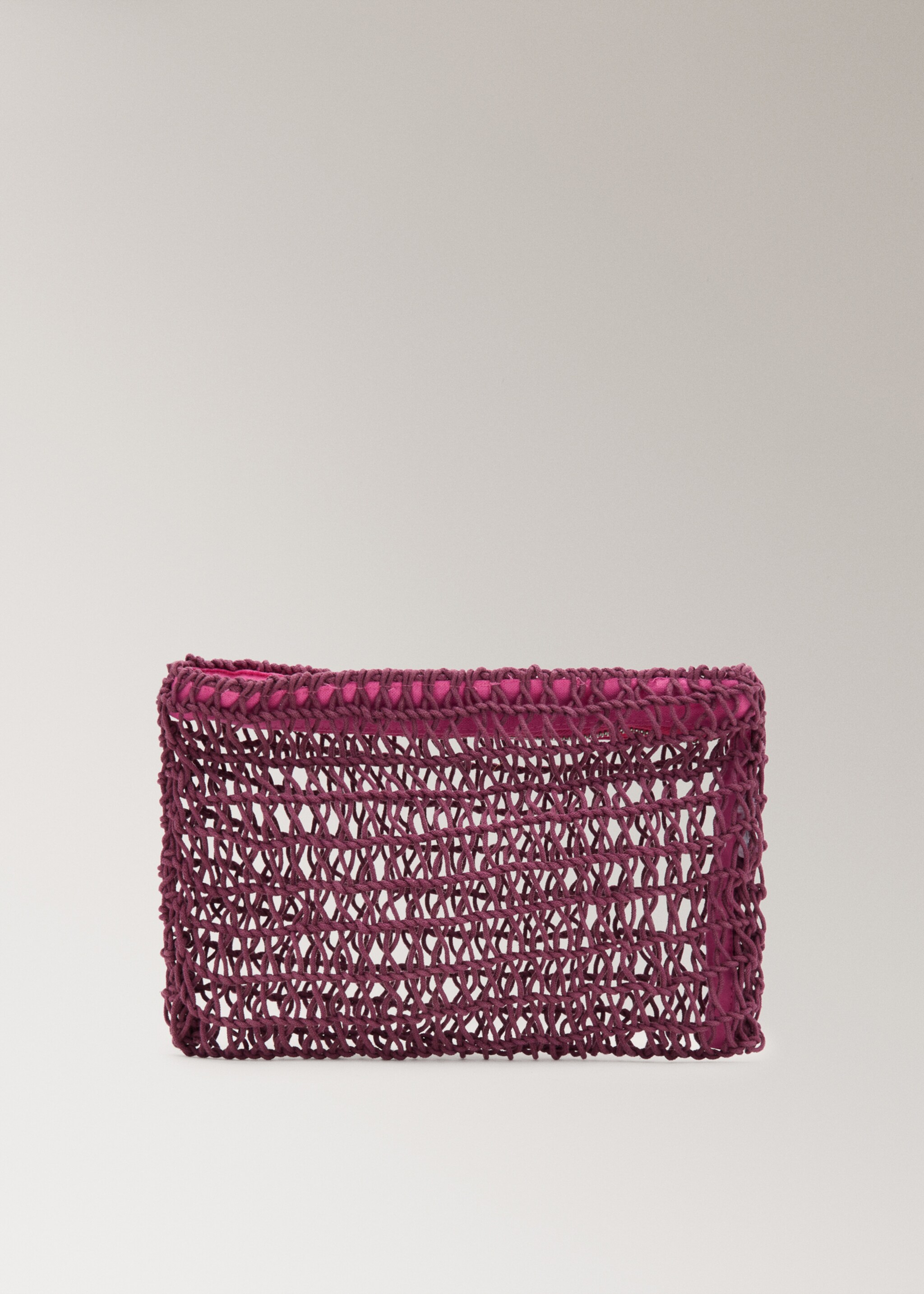 Kırmızı pamuklu kozmetik çantası - Modelsiz ürün, Şarap Rengi. Ref: 27085974-00.