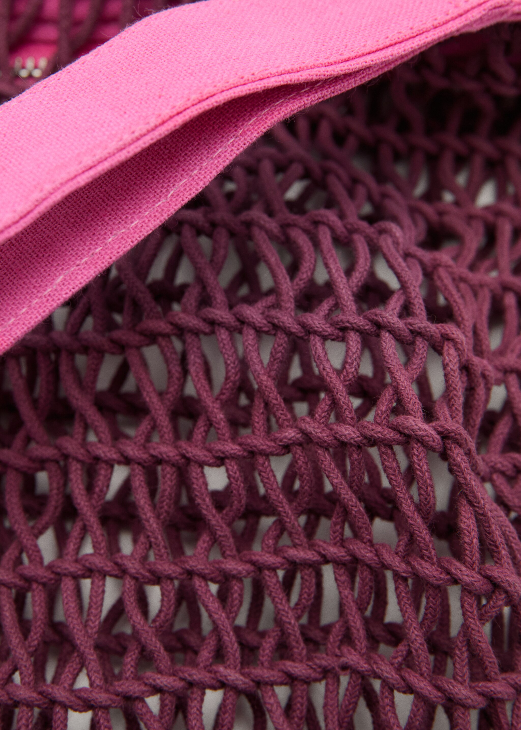 Kırmızı pamuklu kozmetik çantası - Ürün detayı 2, Şarap Rengi. Ref: 27085974-00.