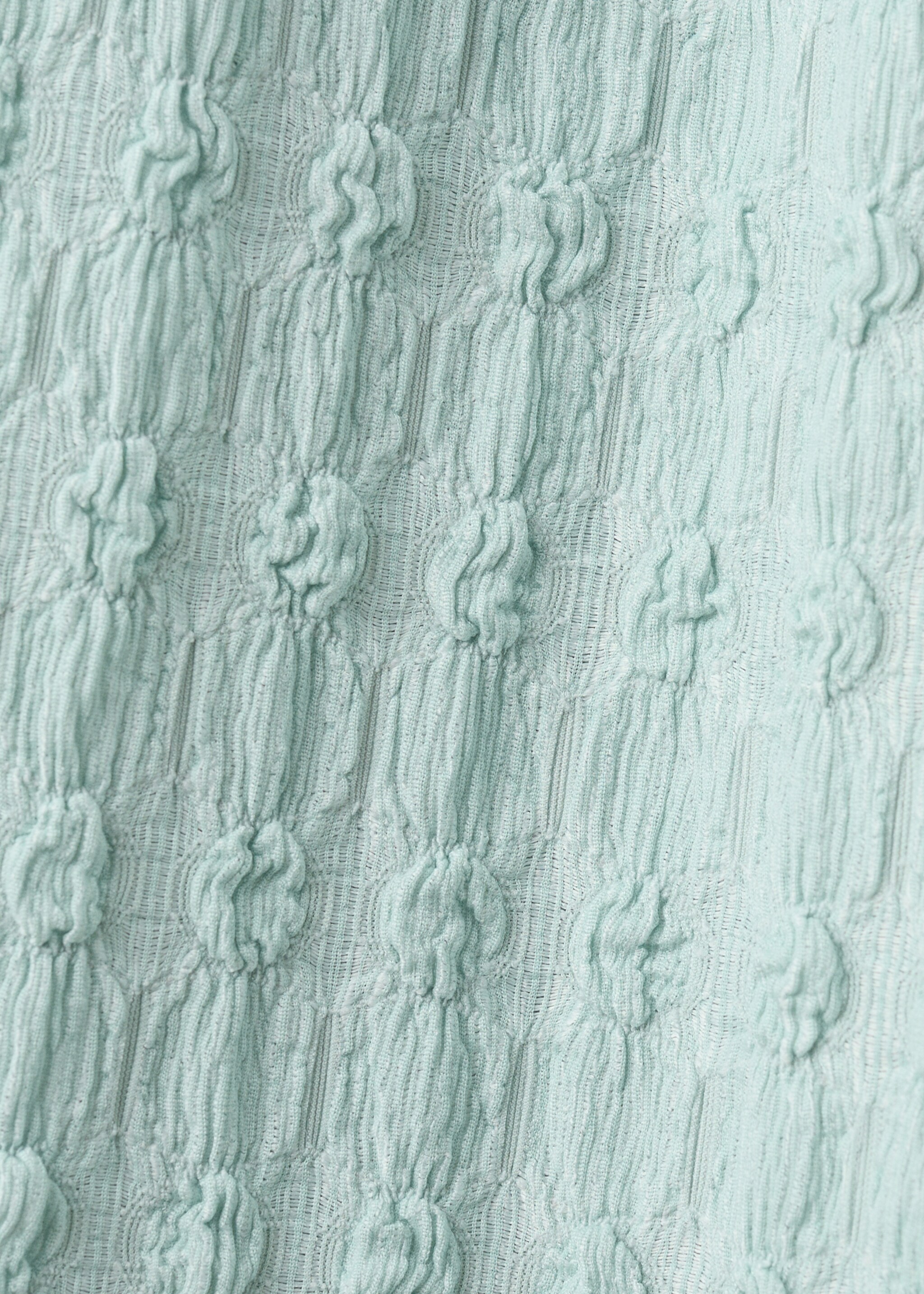 Strukturierte, fließende Hose - Detail des Artikels 0, Wassergrün. Ref: 27085976-00.