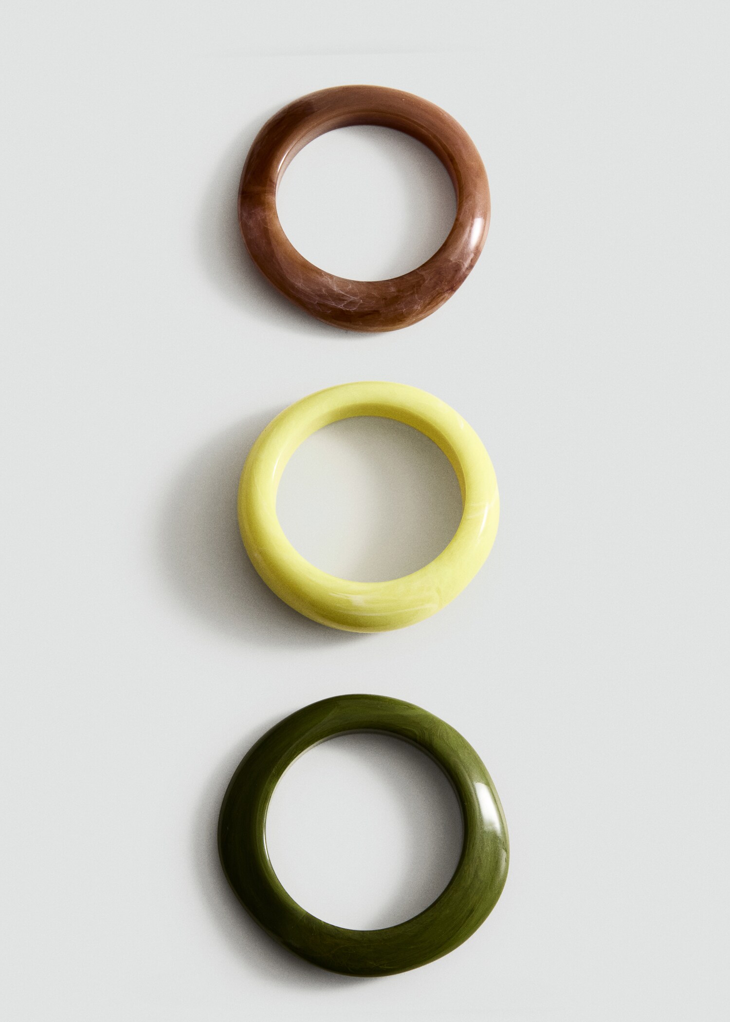 Set of 3 combined volume maxi bracelets - Article without model