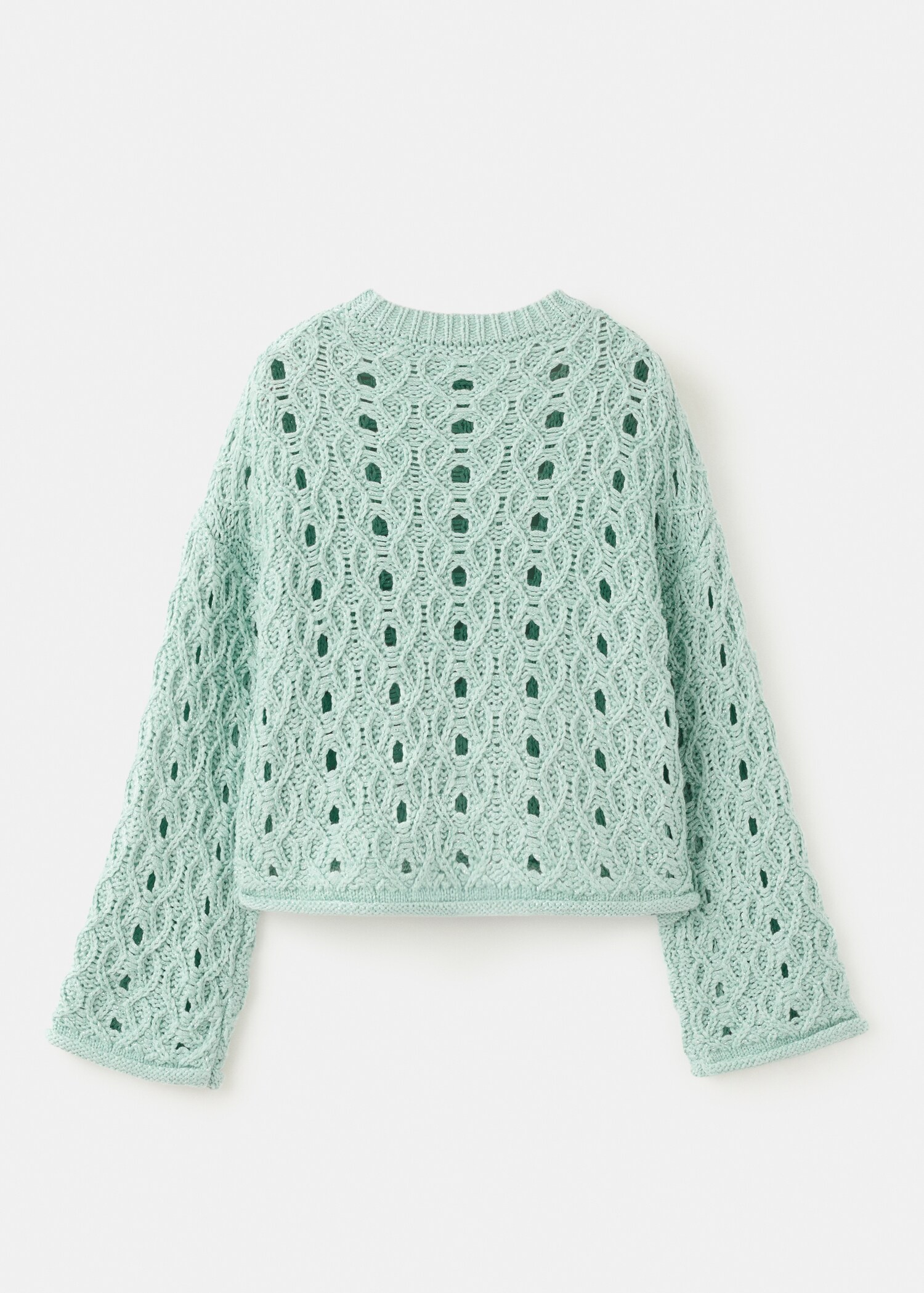 Openwork knit sweater - Reverse of the article