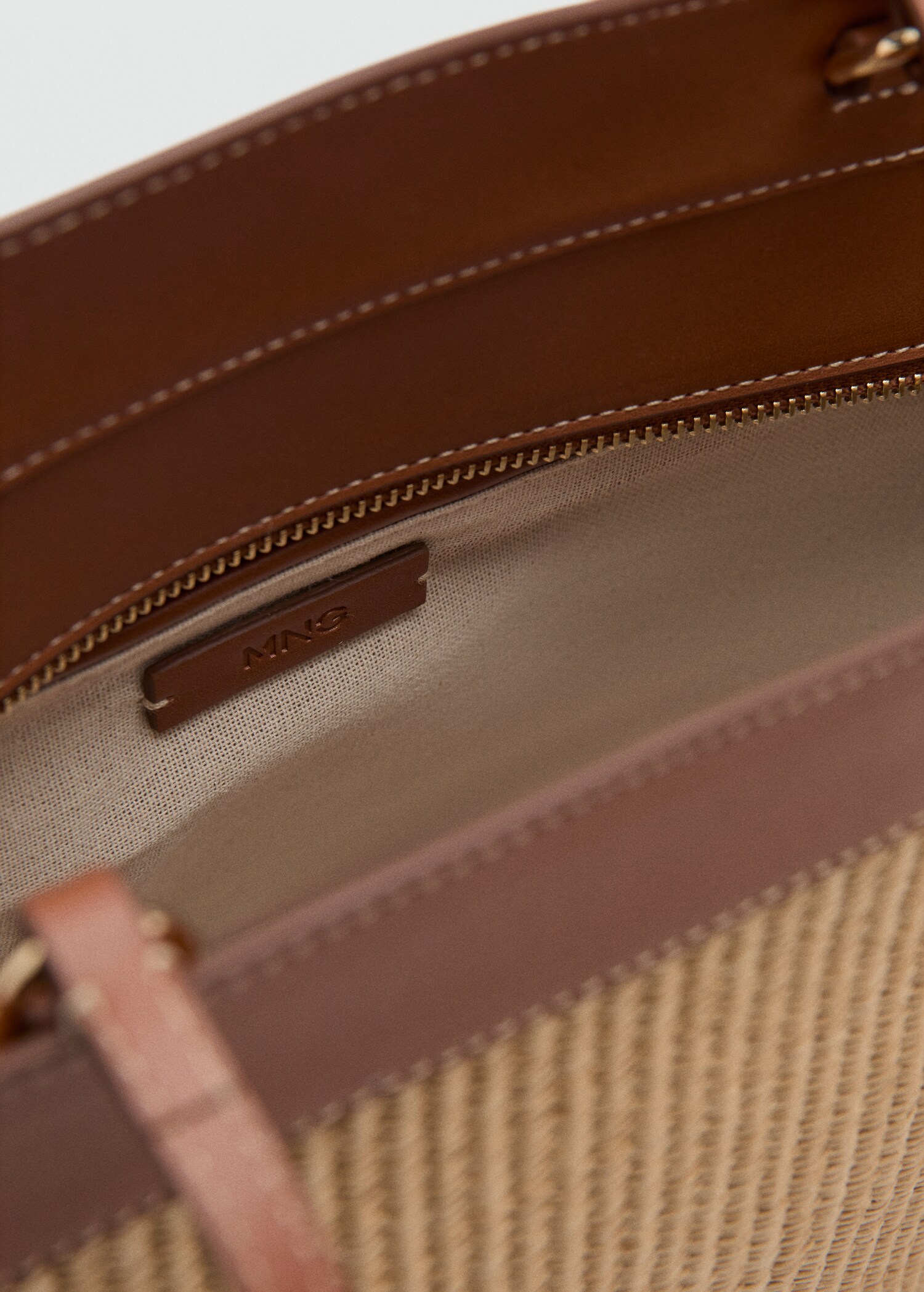 Contrast canvas shopper bag - Details of the article 2