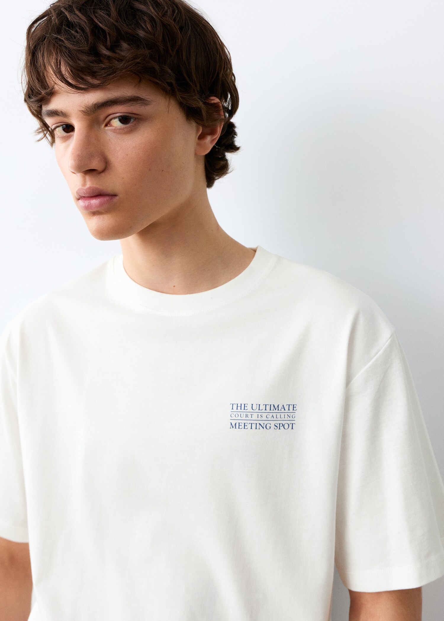 Printed cotton-blend t-shirt - Details of the article 1