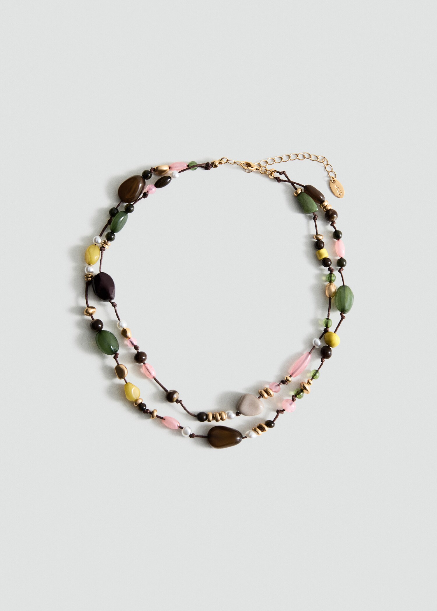 Collier double perles - Article sans modèle