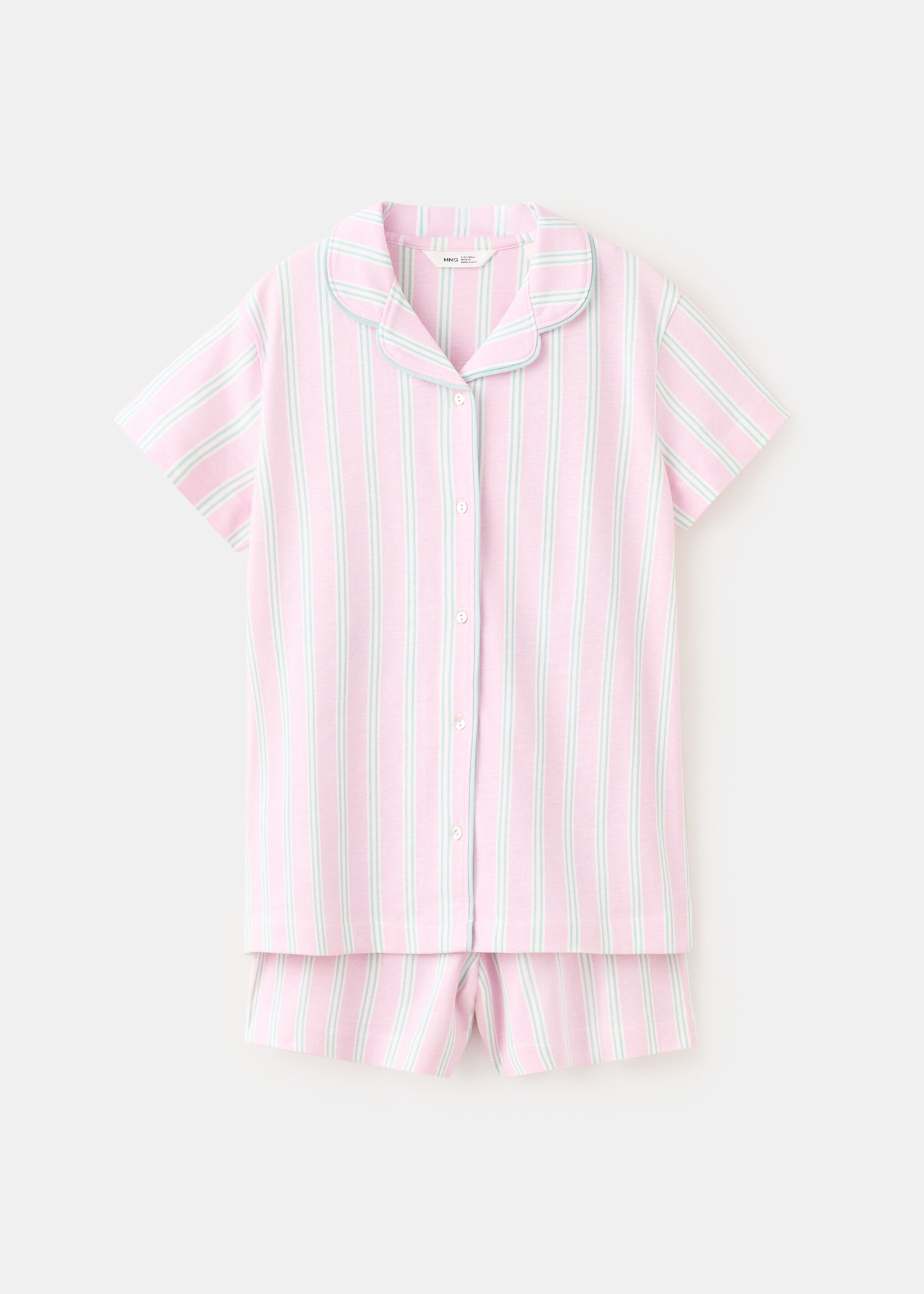 Striped short pyjamas - Article without model, Light/Pastel Purple. Ref: 27085991-00.