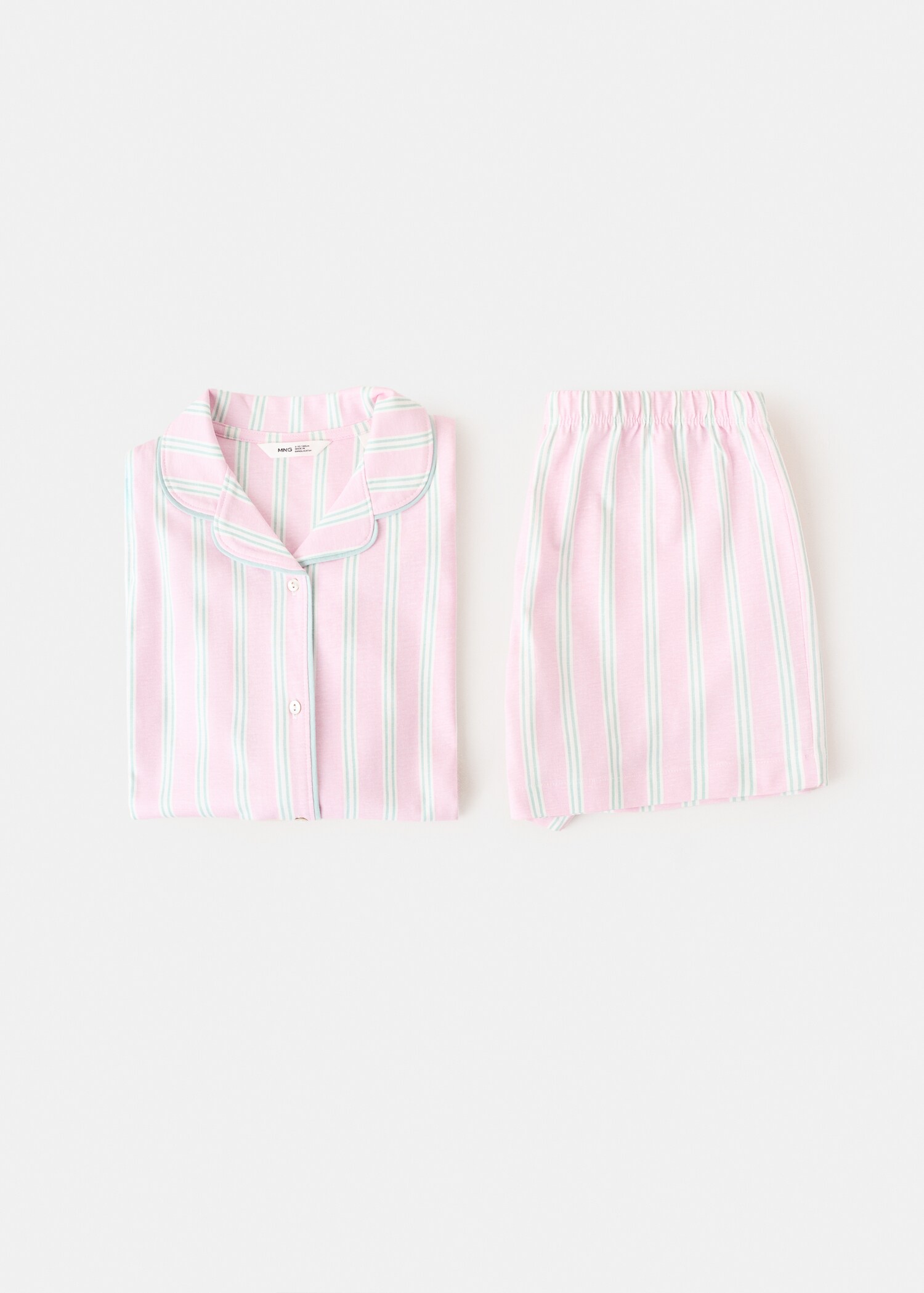 Striped short pyjamas - Details of the article 0