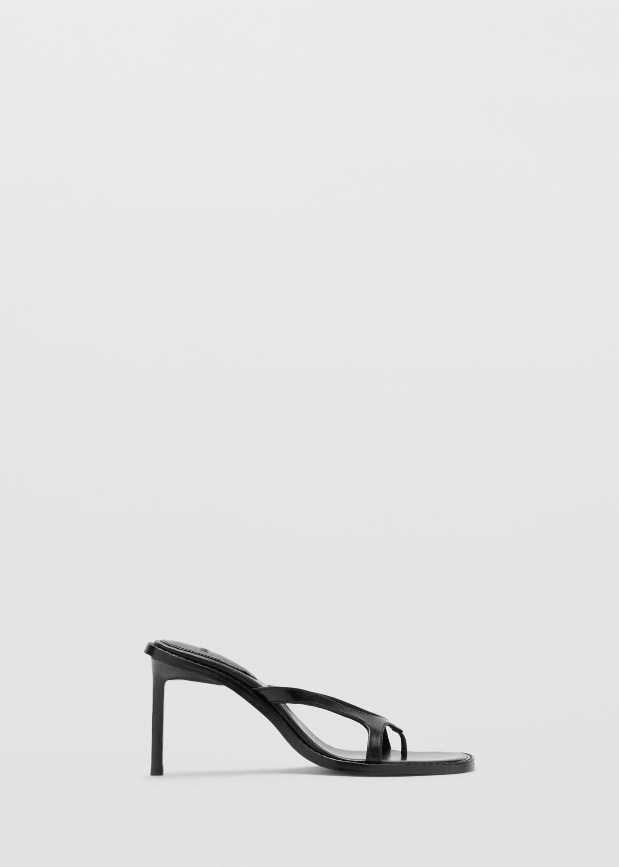 Leather straps sandals - Article without model, Black. Ref: 27085993-00.