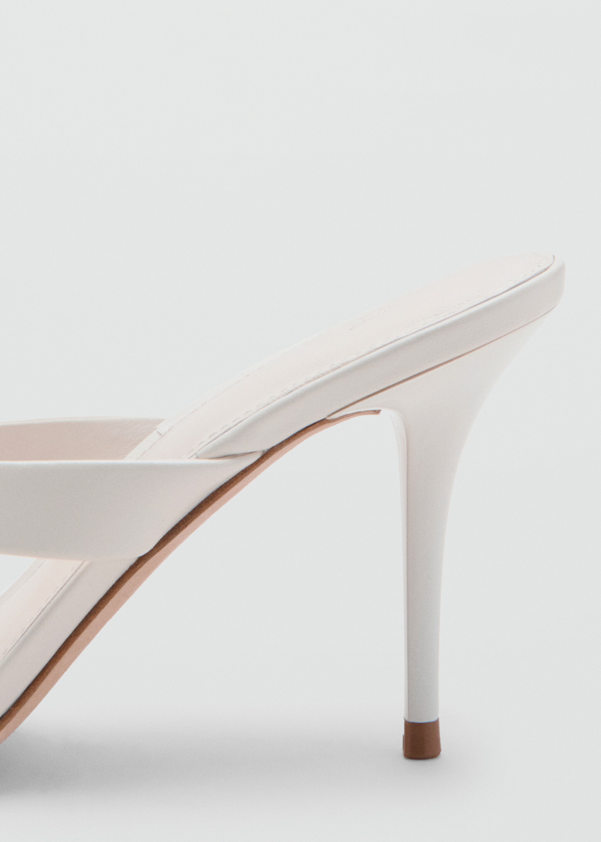 Sandalia piel tacón tiras - Detalle del artículo 1, Blanco. Ref: 27085996-00.