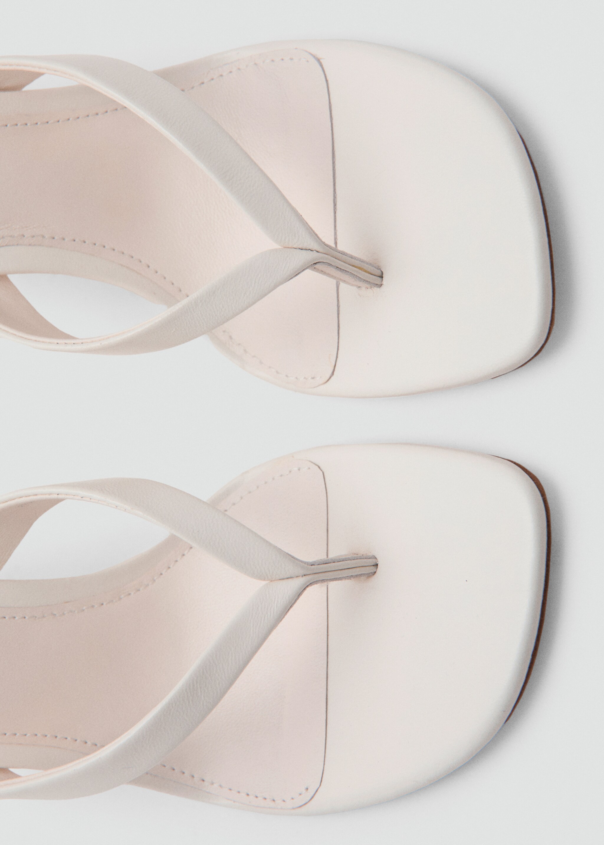 Sandalia piel tacón tiras - Detalle del artículo 2, Blanco. Ref: 27085996-00.
