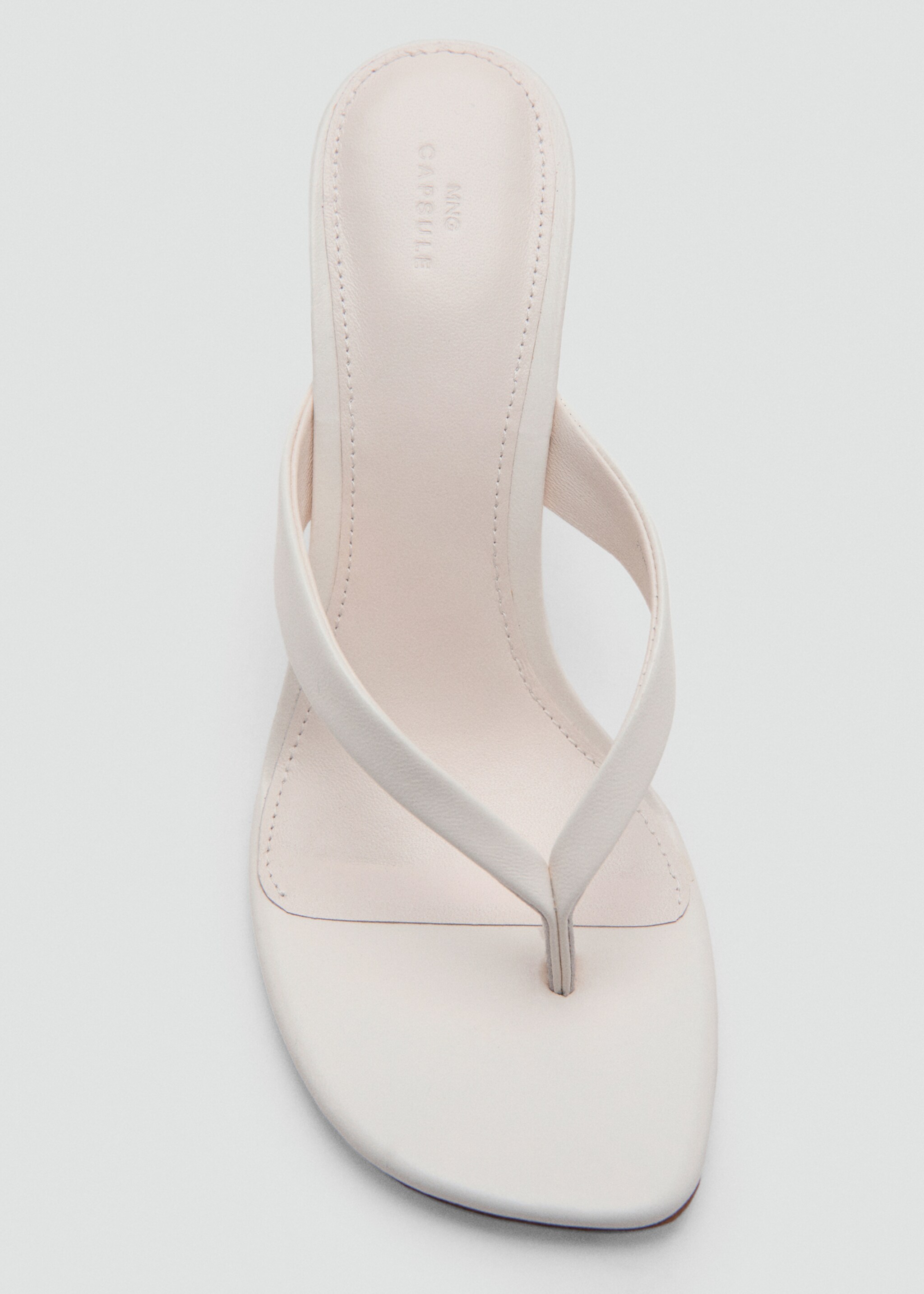Sandalia piel tacón tiras - Detalle del artículo 3, Blanco. Ref: 27085996-00.