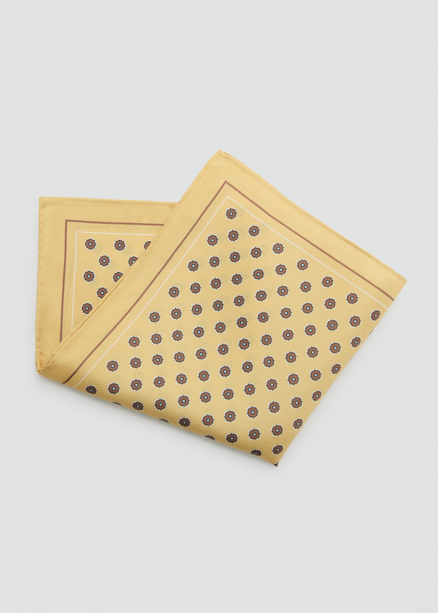 Платок из 100% шелка с принтом - Деталь изделия 1