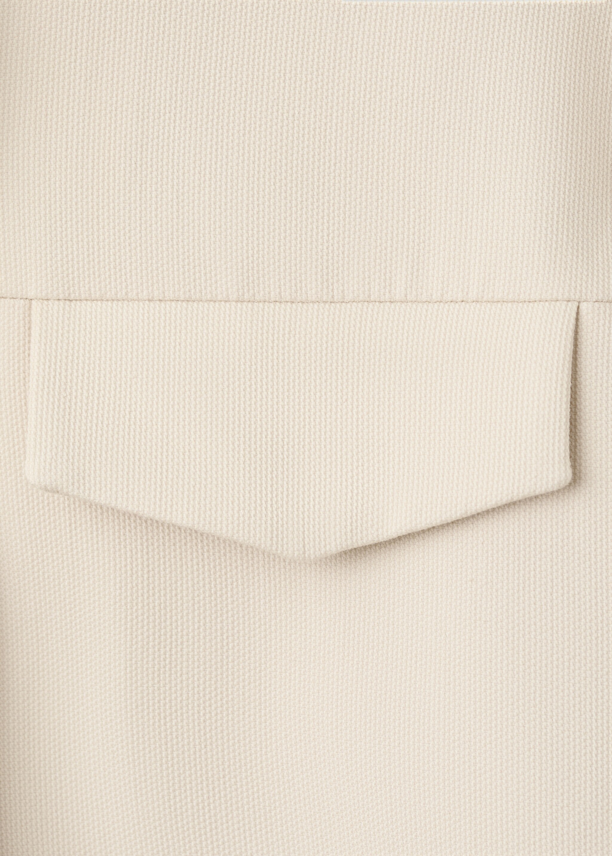 Denim jacket with belt - Details of the article 0, Beige. Ref: 27086000-00.