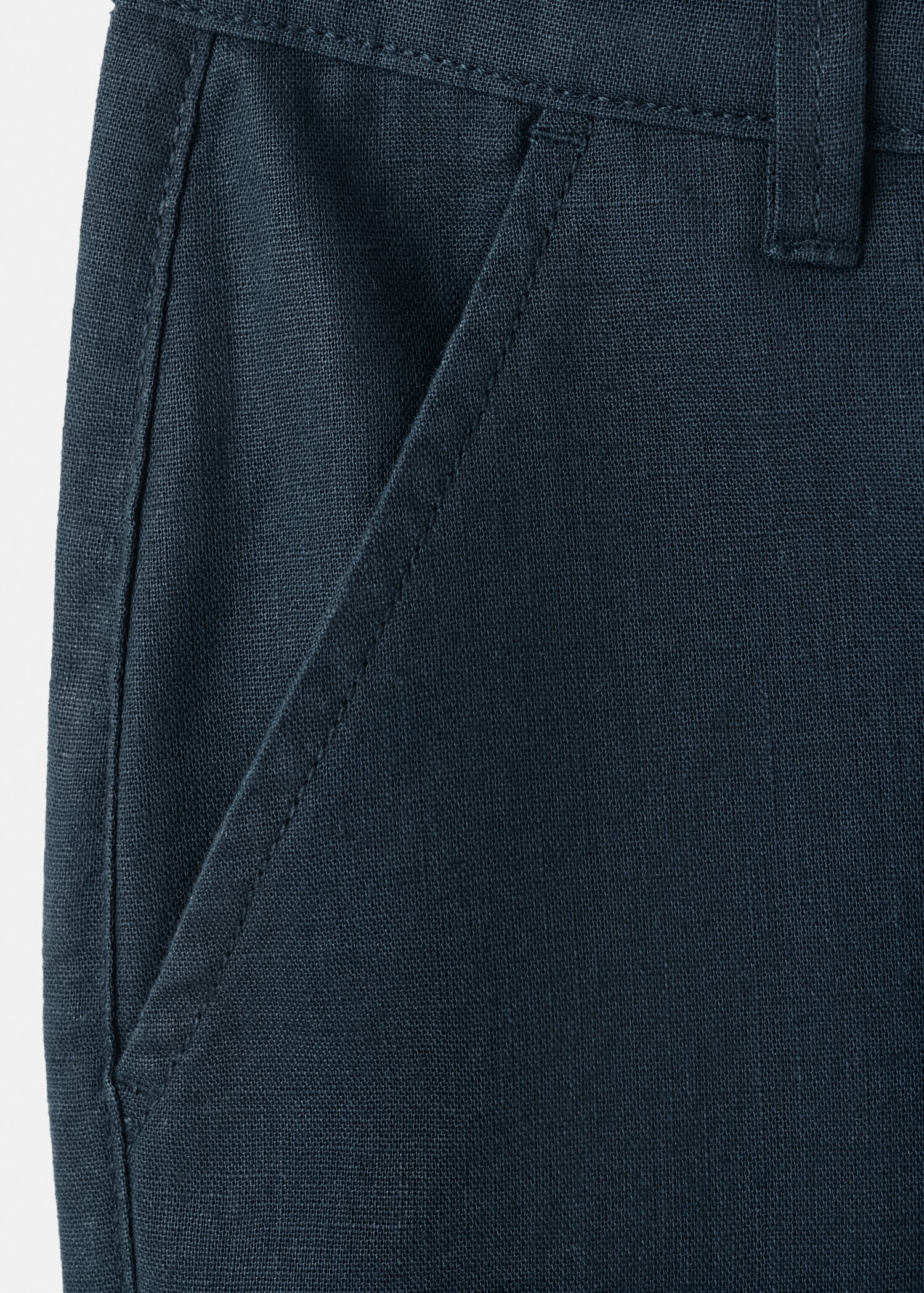 Straight-fit cotton trousers - Details of the article 0