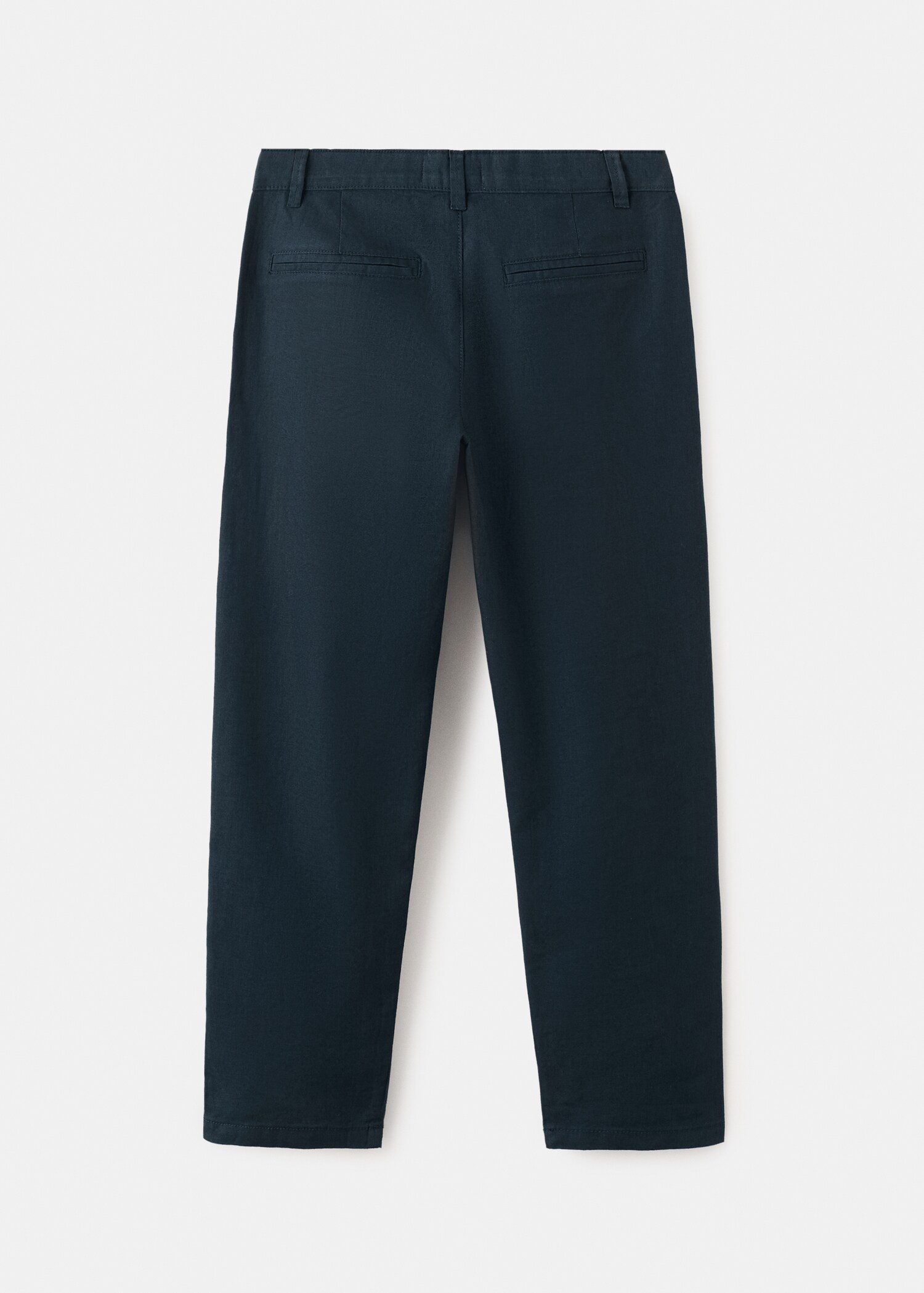 Straight-fit cotton trousers - Reverse of the article