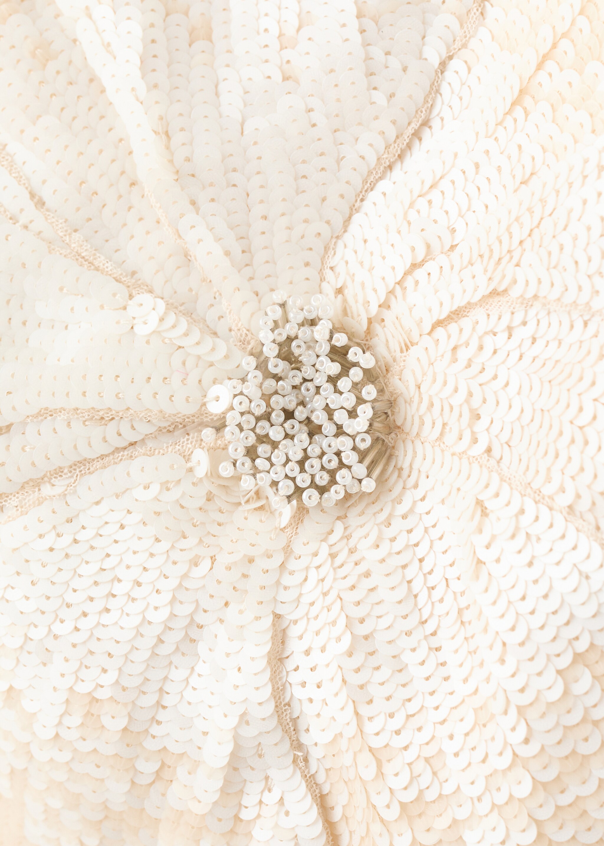 Top bandó maxi flor - Detall de l'article 0, Blanc trencat. Ref: 27086339-00.