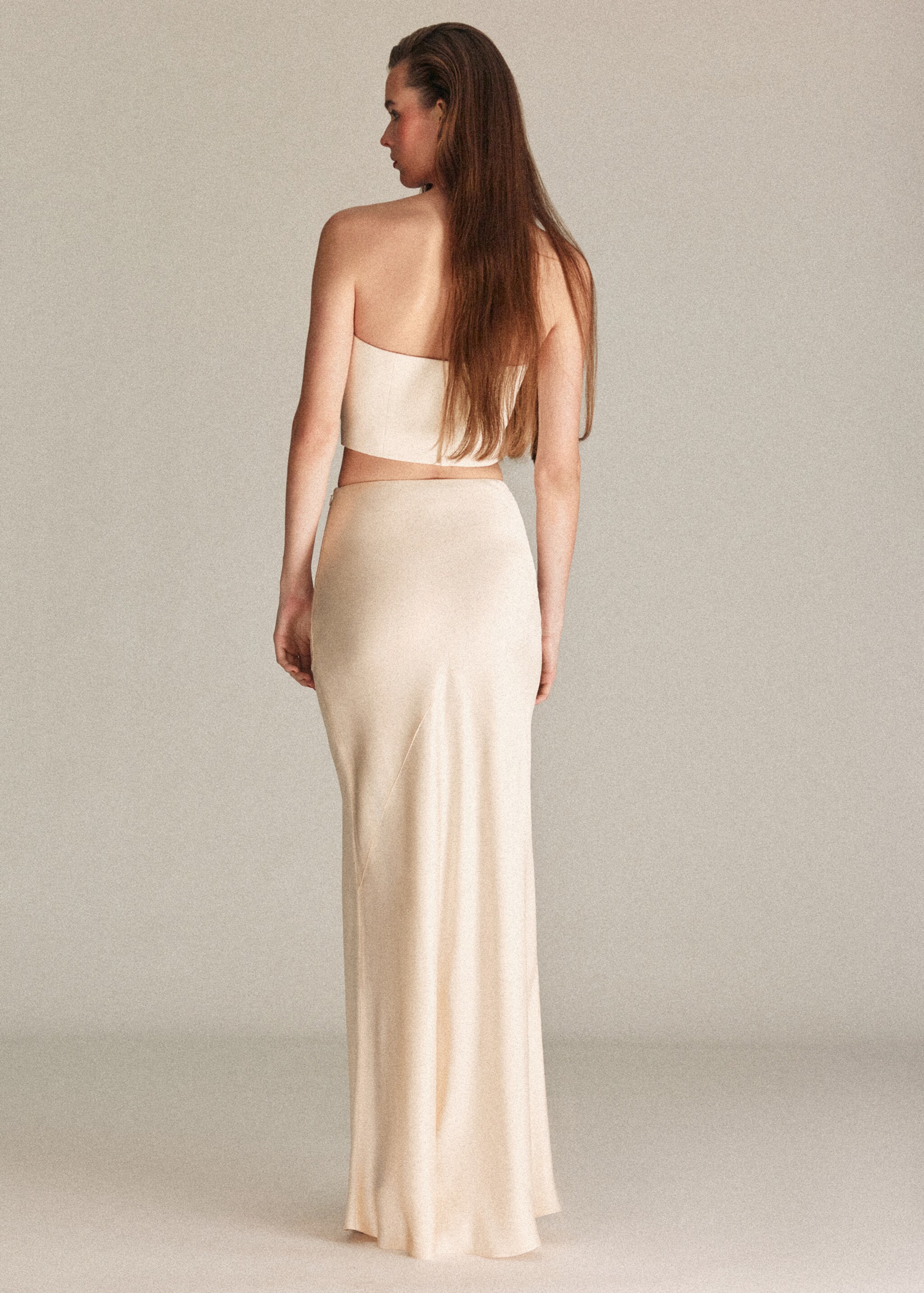 Top bandó maxi flor - Revers de l'article, Blanc trencat. Ref: 27086339-00.