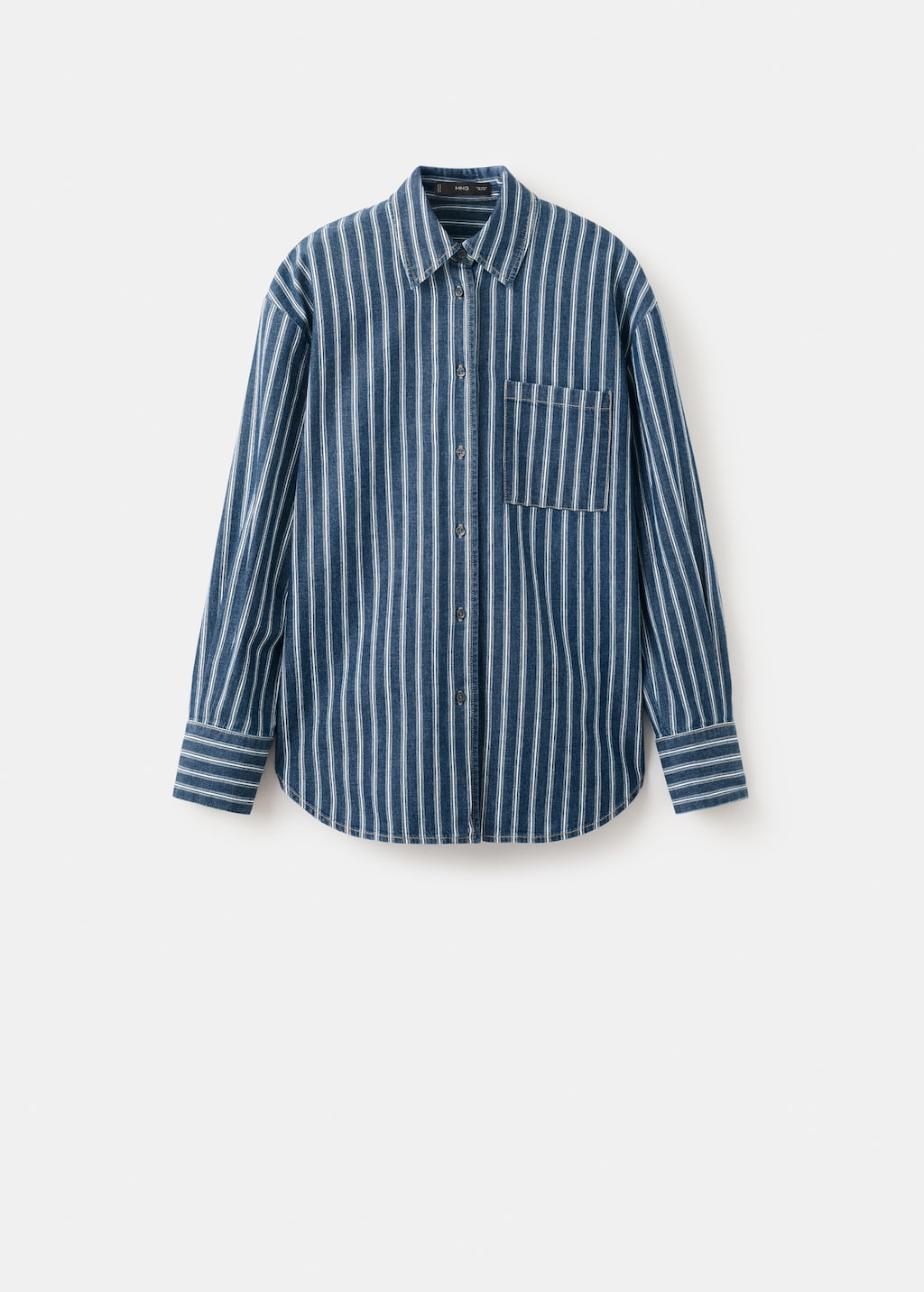 Striped denim shirt - image 2