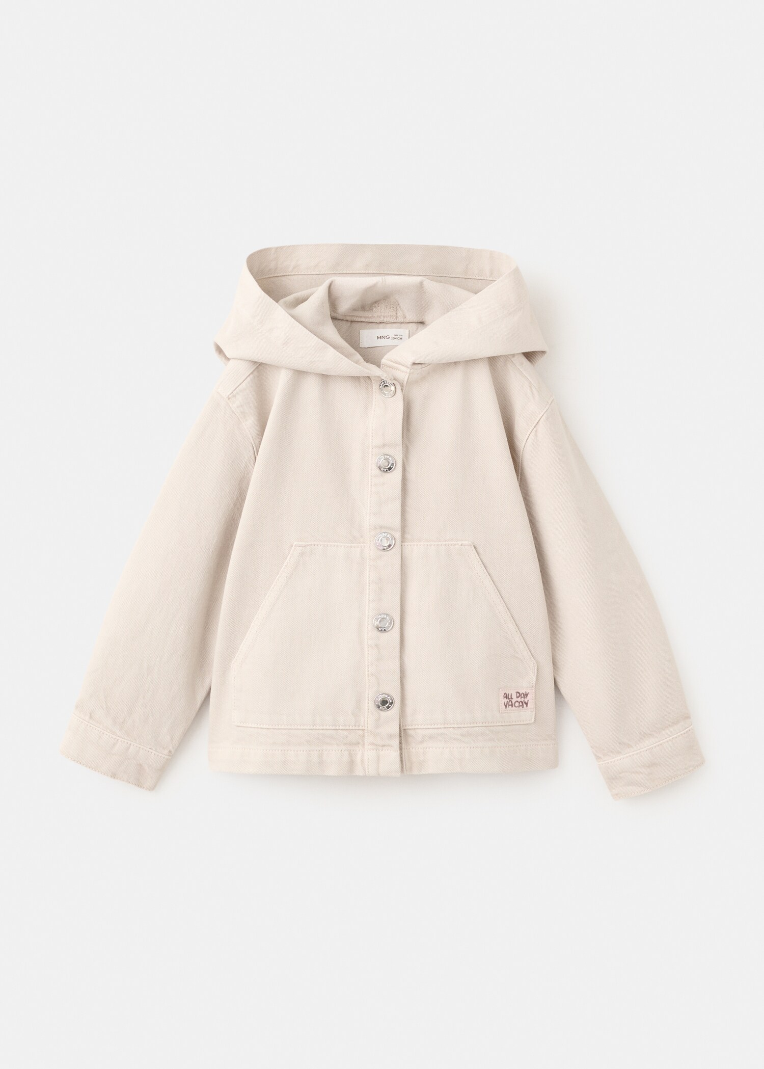 Denim hooded jacket - منتج دون نموذج