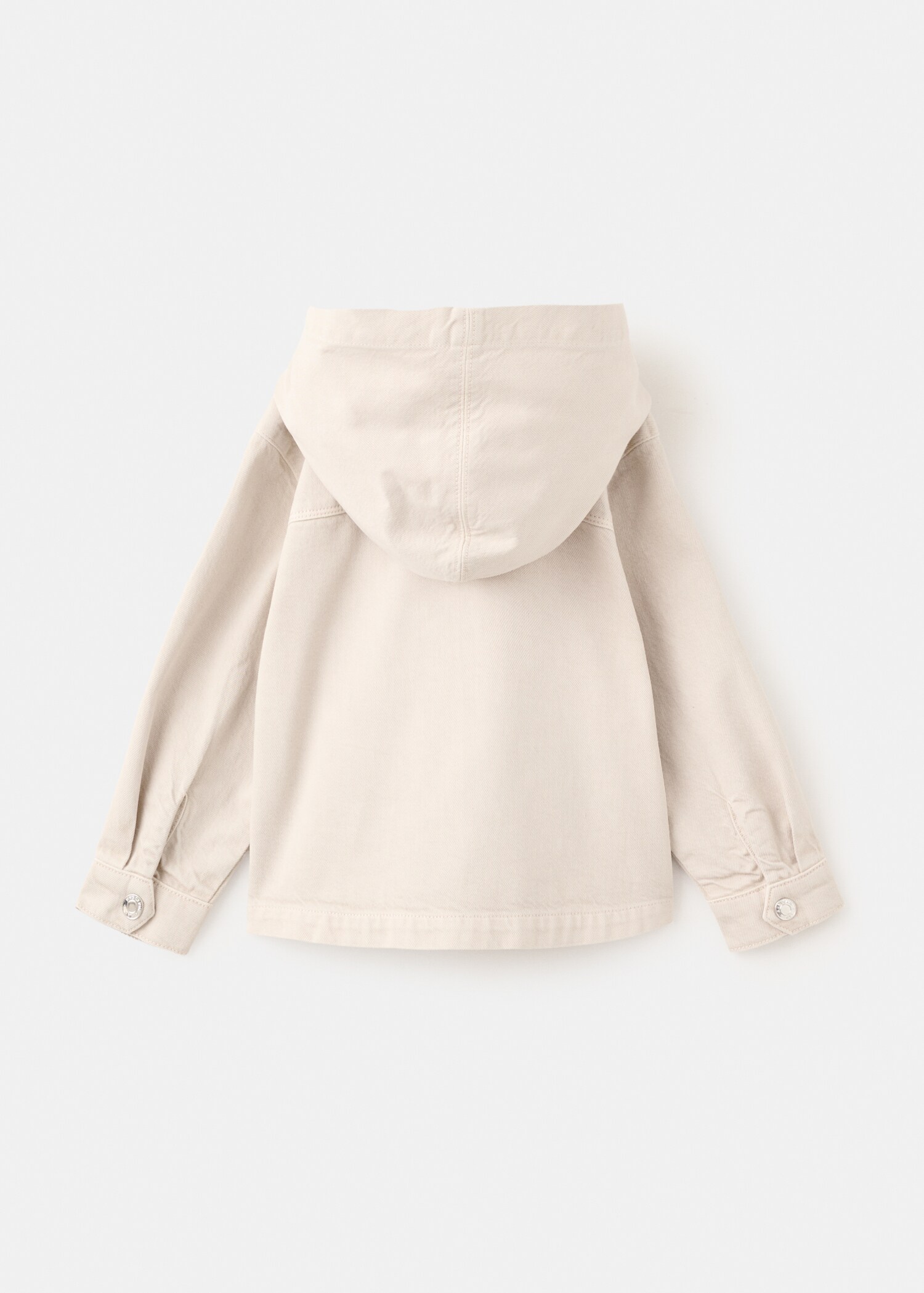 Denim hooded jacket - الجهة الخلفية للمنتج