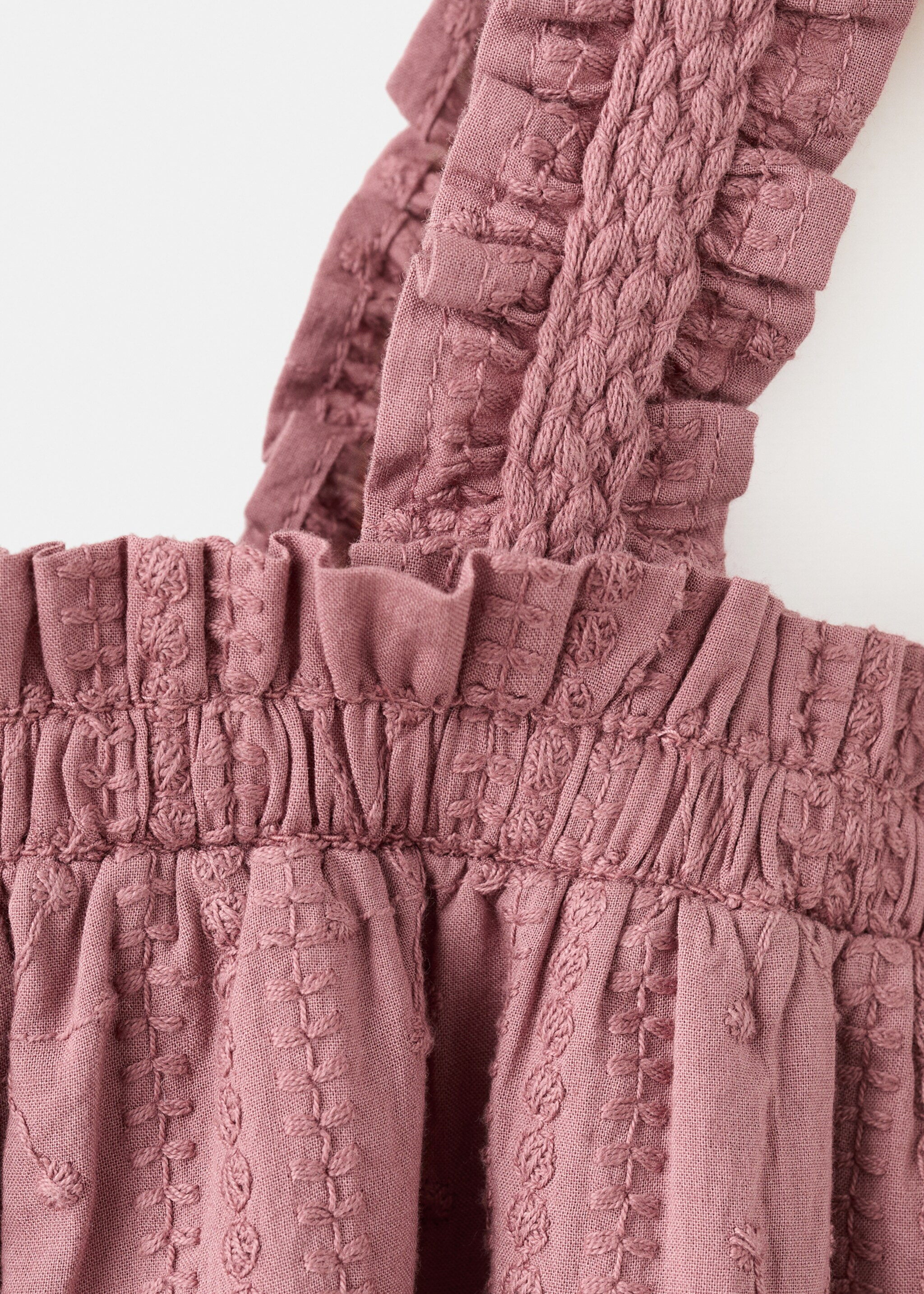 Robe asymétrique brodée - Détail de l'article 8, Rose. Ref: 27086348-00.