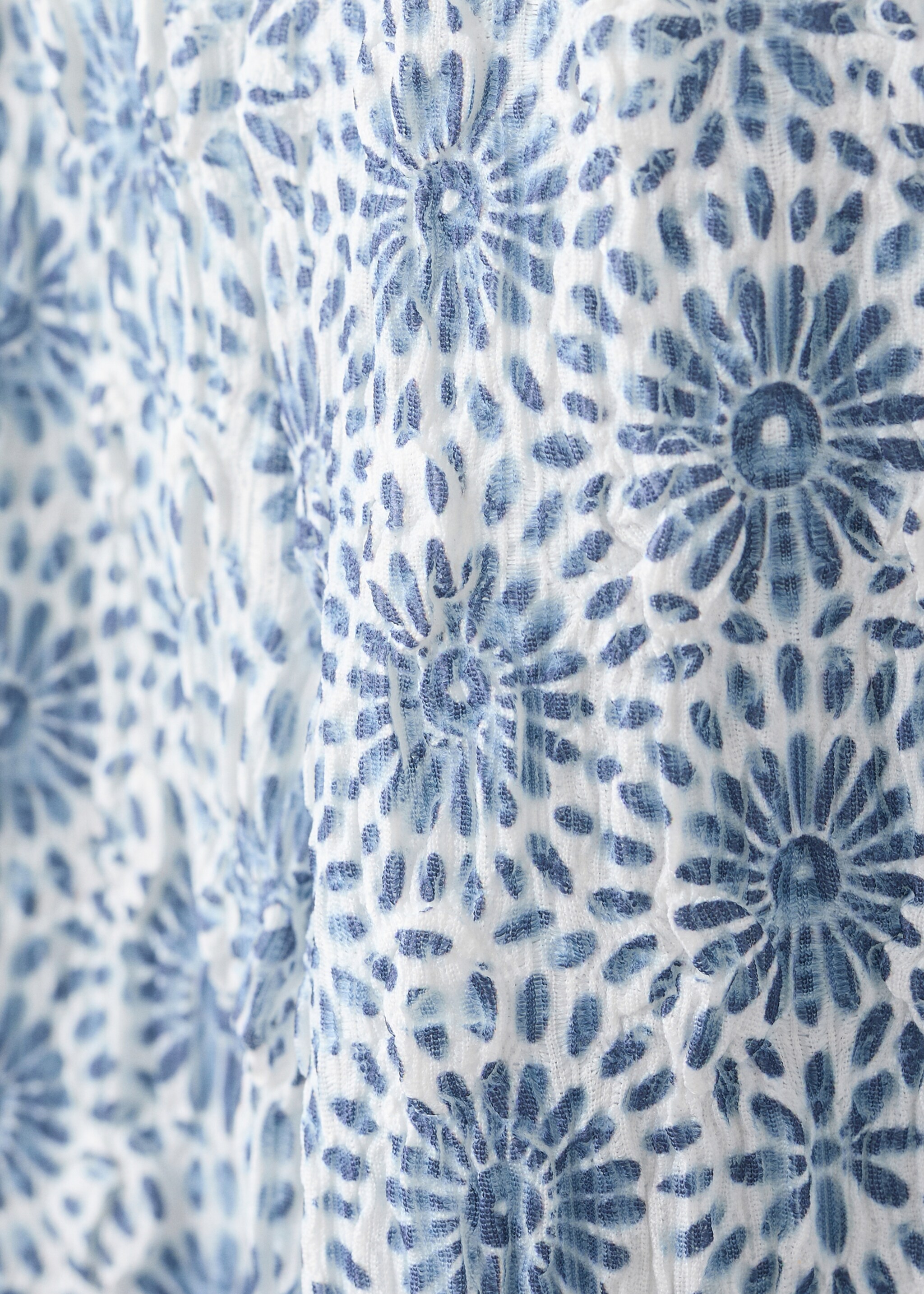 Pantalón recto estampado - Detalle del artículo 0, Azul. Ref: 27086349-00.