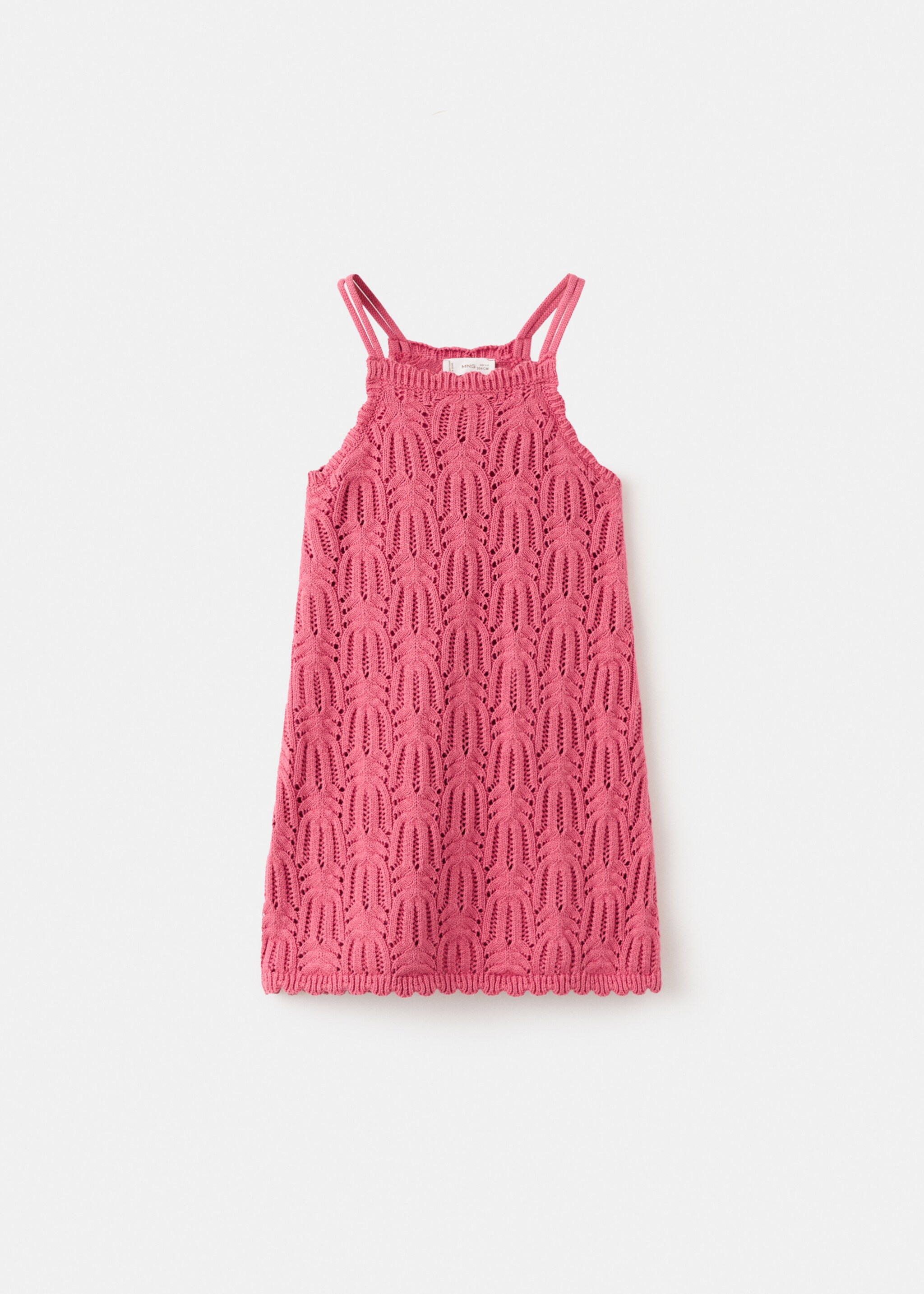 Vestido punto calado - Article without model, Strawberry. Ref: 27086351-00.