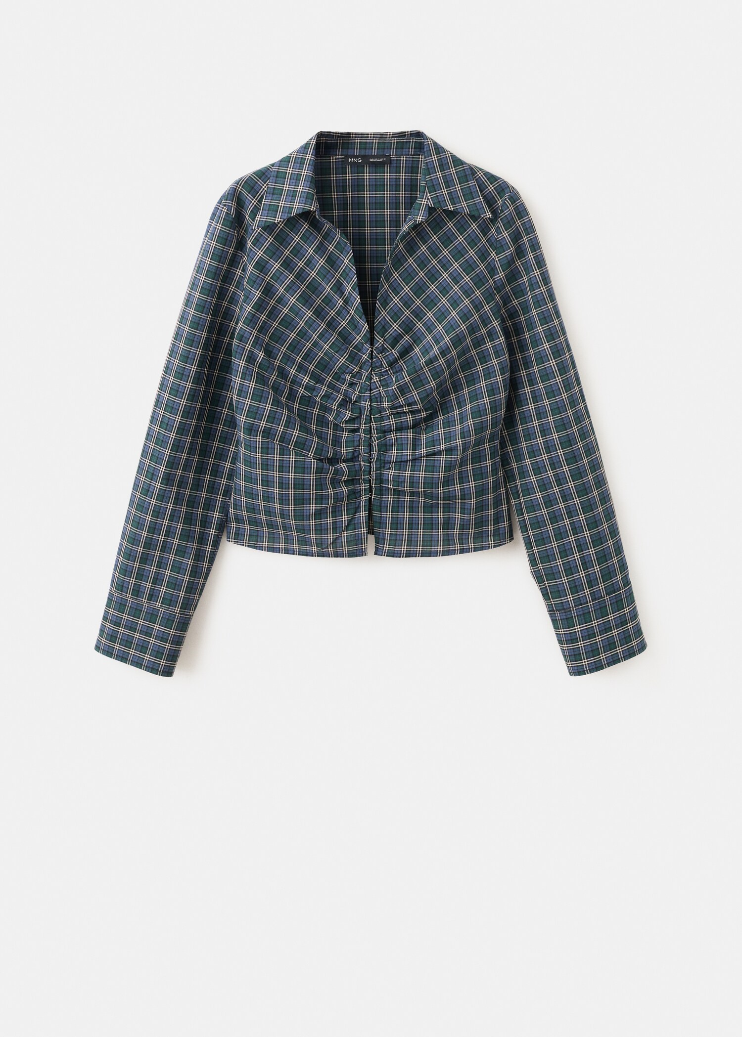Gathered check blouse - Article without model