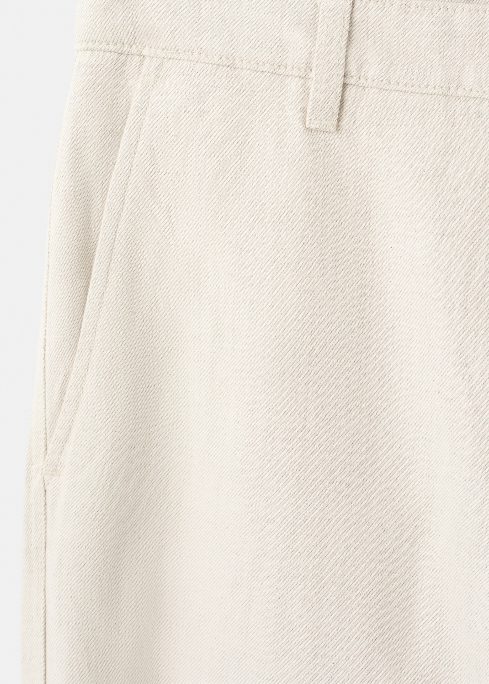 Pantalon regular-fit mélange coton lin - Détail de l'article 0, Écru. Ref: 27086710-00.