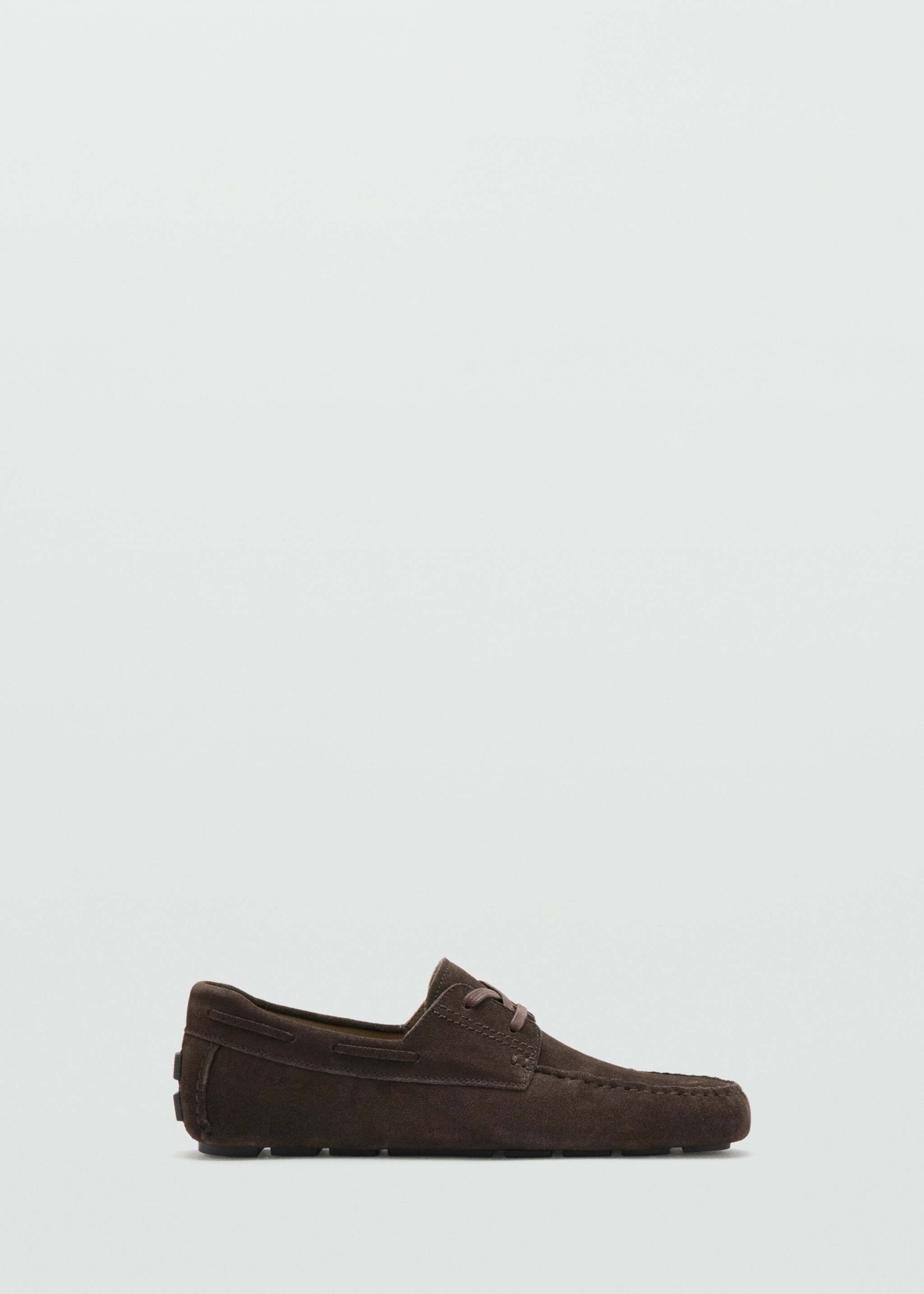 Driver shoe with laces - Article without model, Brown. Ref: 27086711-00.