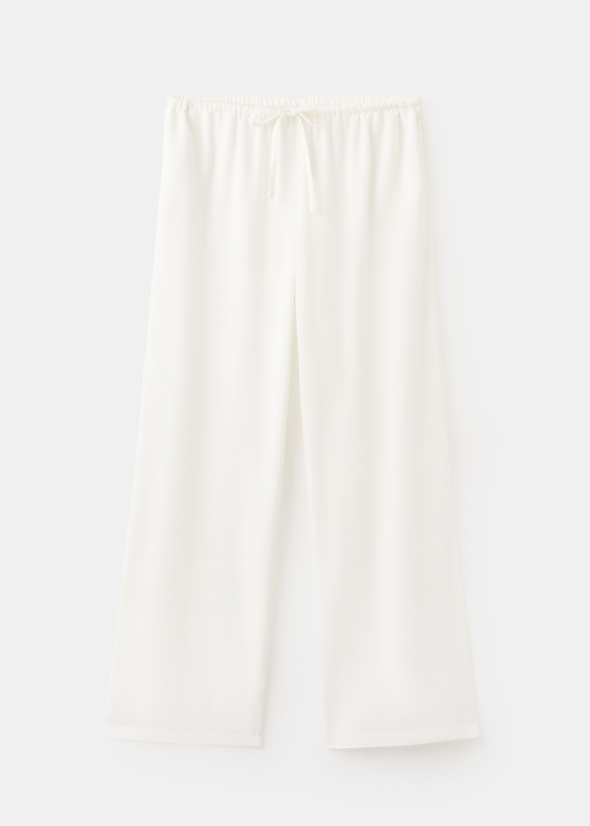 Flowy straight-fit trousers - Article without model, Off White. Ref: 27086713-00.