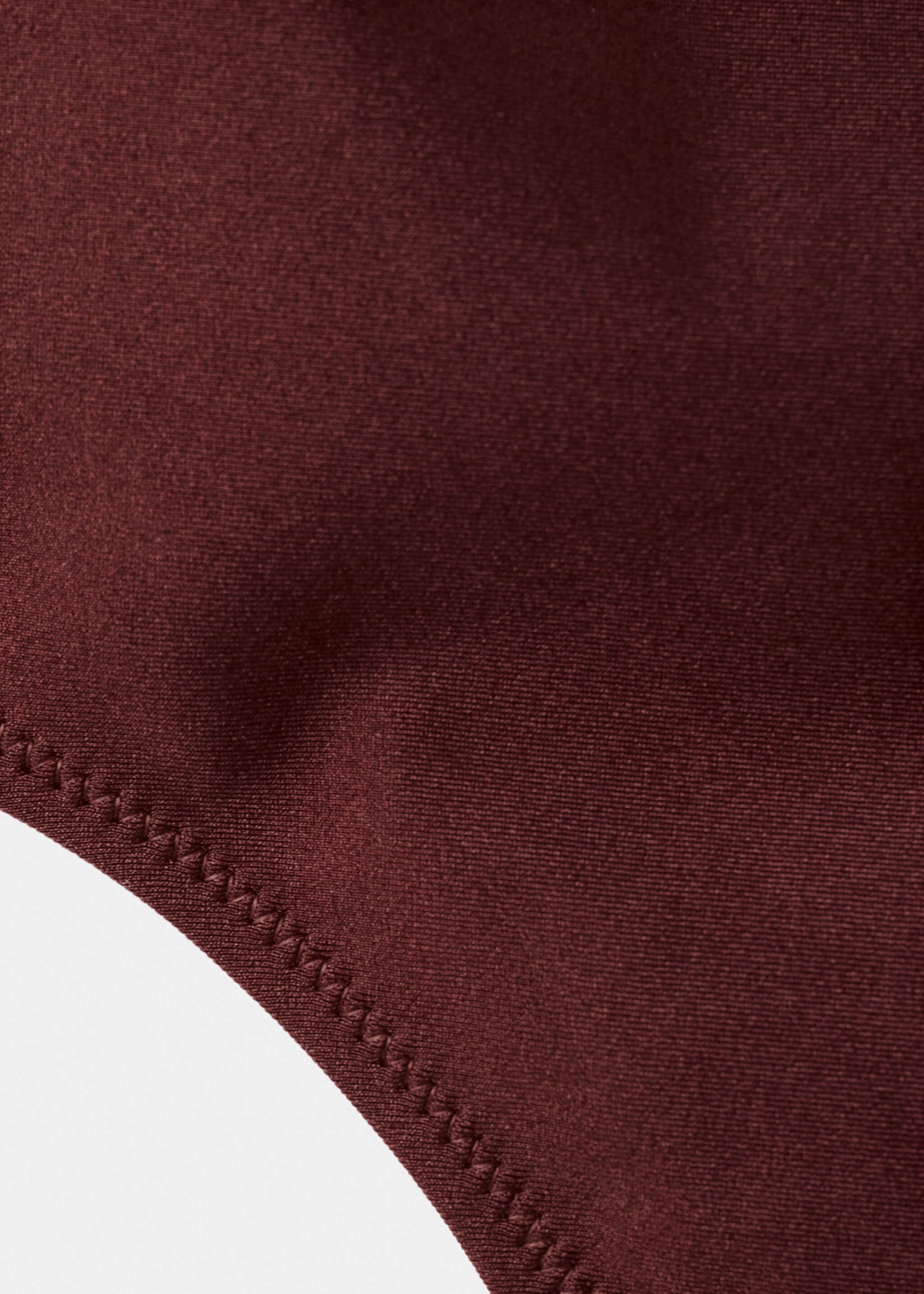Asymmetric swimsuit - Details of the article 8, Wine. Ref: 27086718-00.