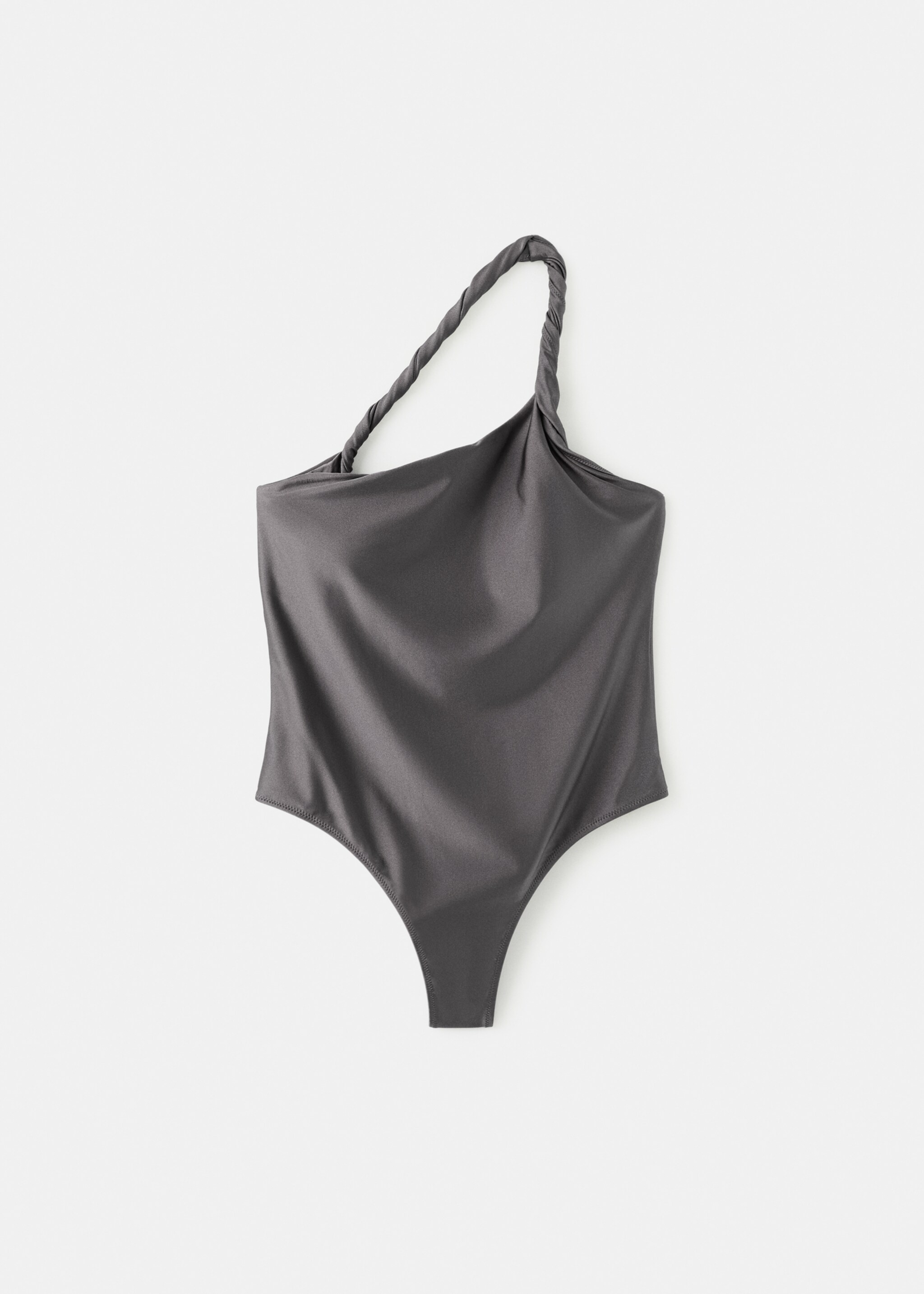Maillot de bain asymétrique - Article sans modèle, Gris. Ref: 27086718-00.