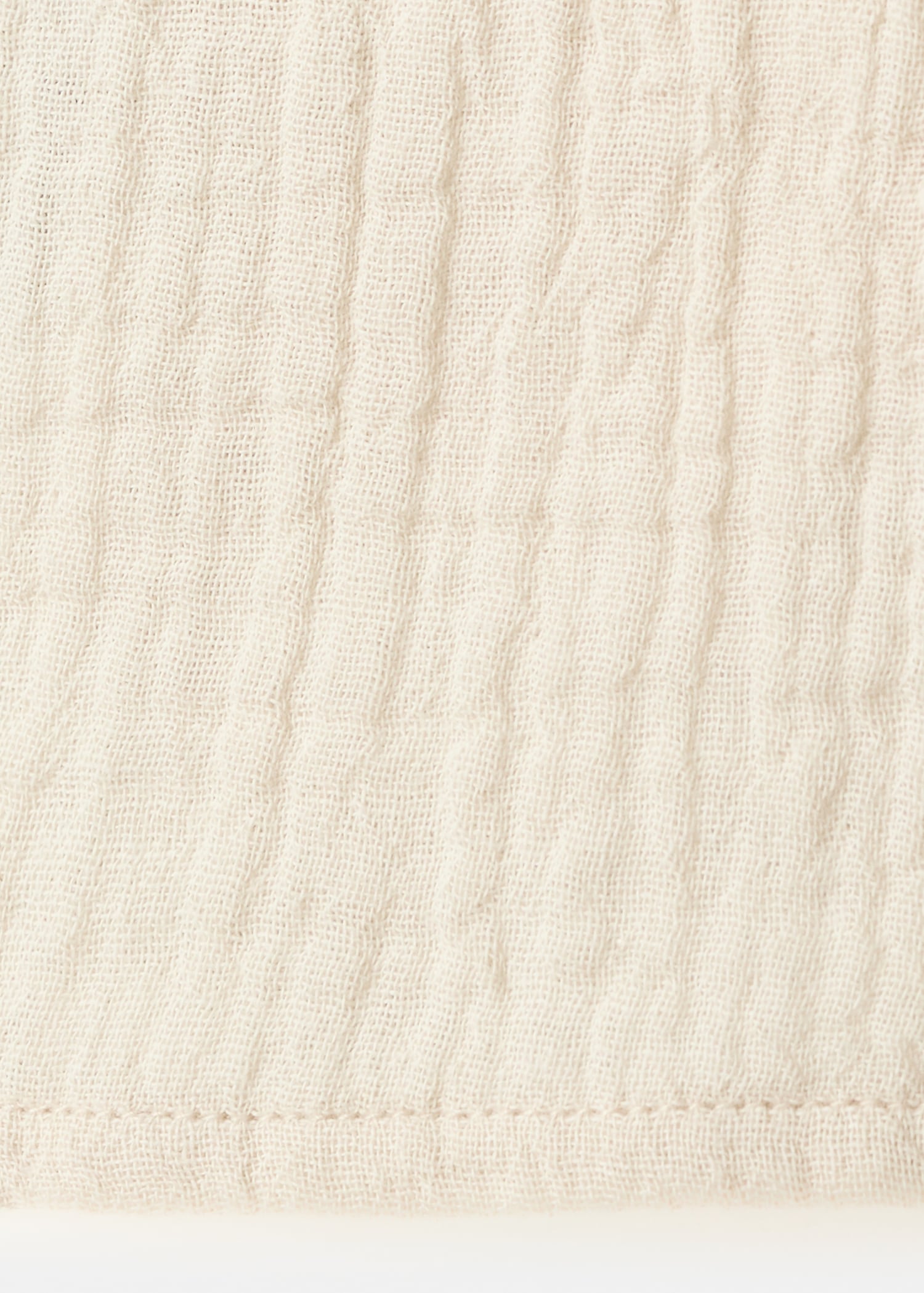 Plain cotton pajama shorts - Details of the article 0