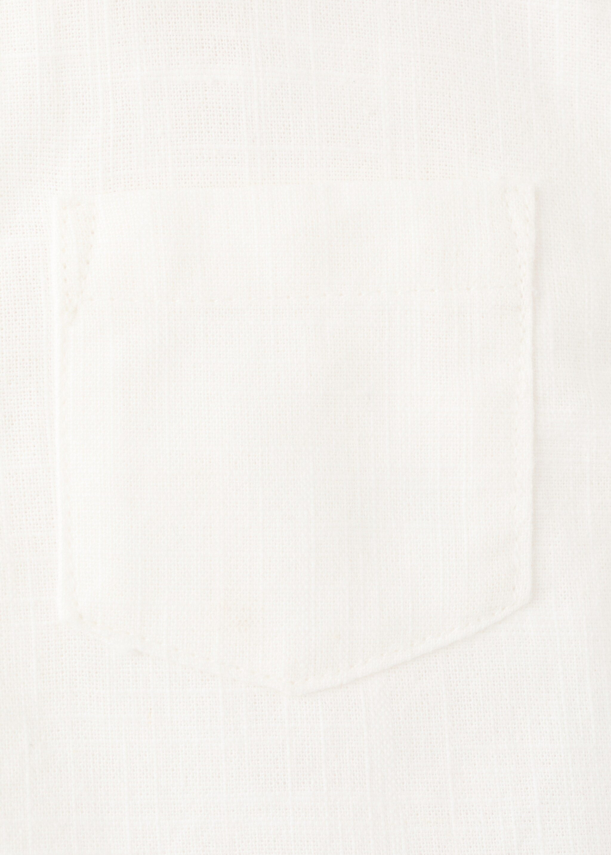 Chest-pocket cotton shirt - Details of the article 0, Off White. Ref: 27086720-00.