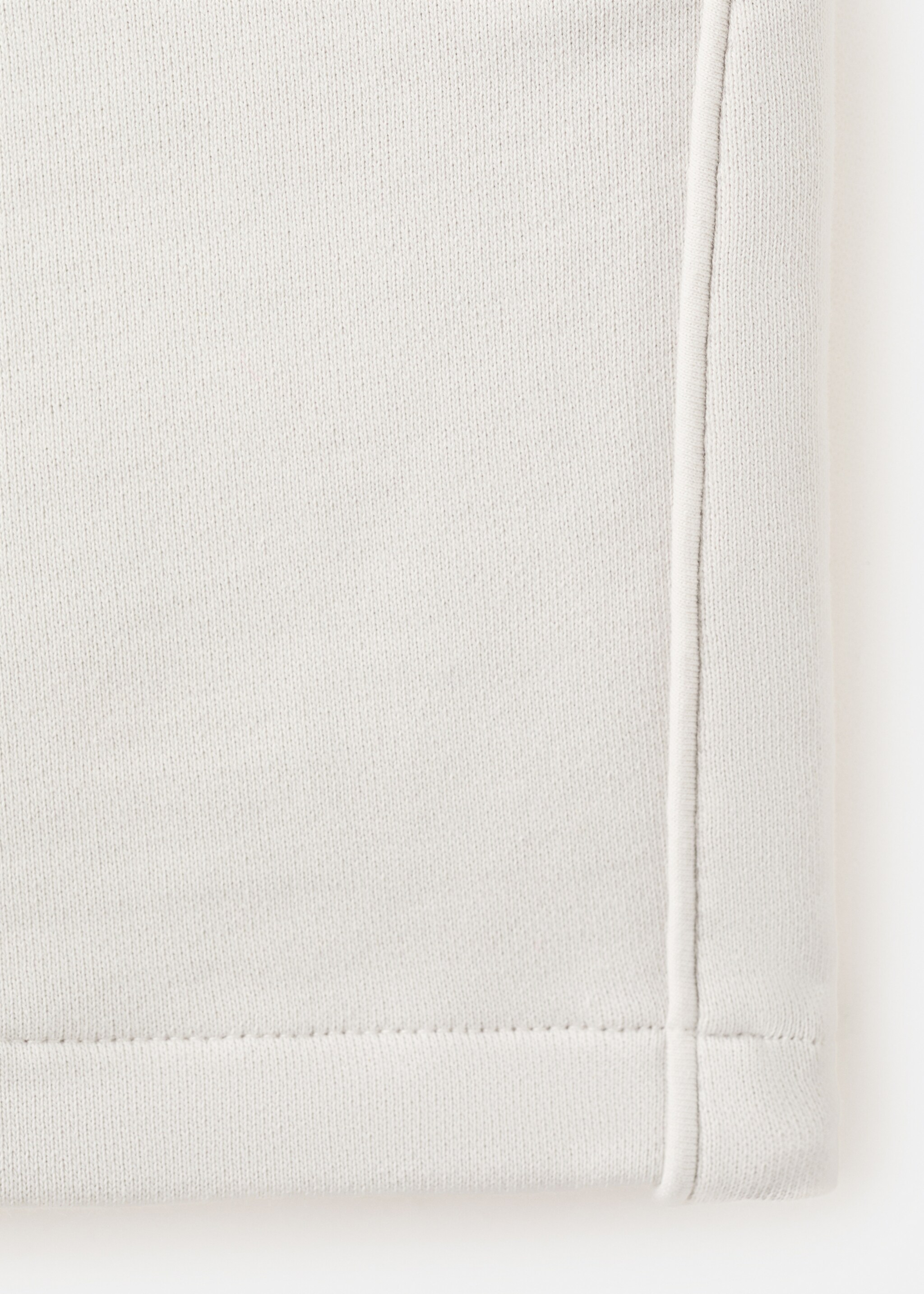 Cotton shorts with drawstring - Details of the article 0, Ice Grey. Ref: 27086725-00.