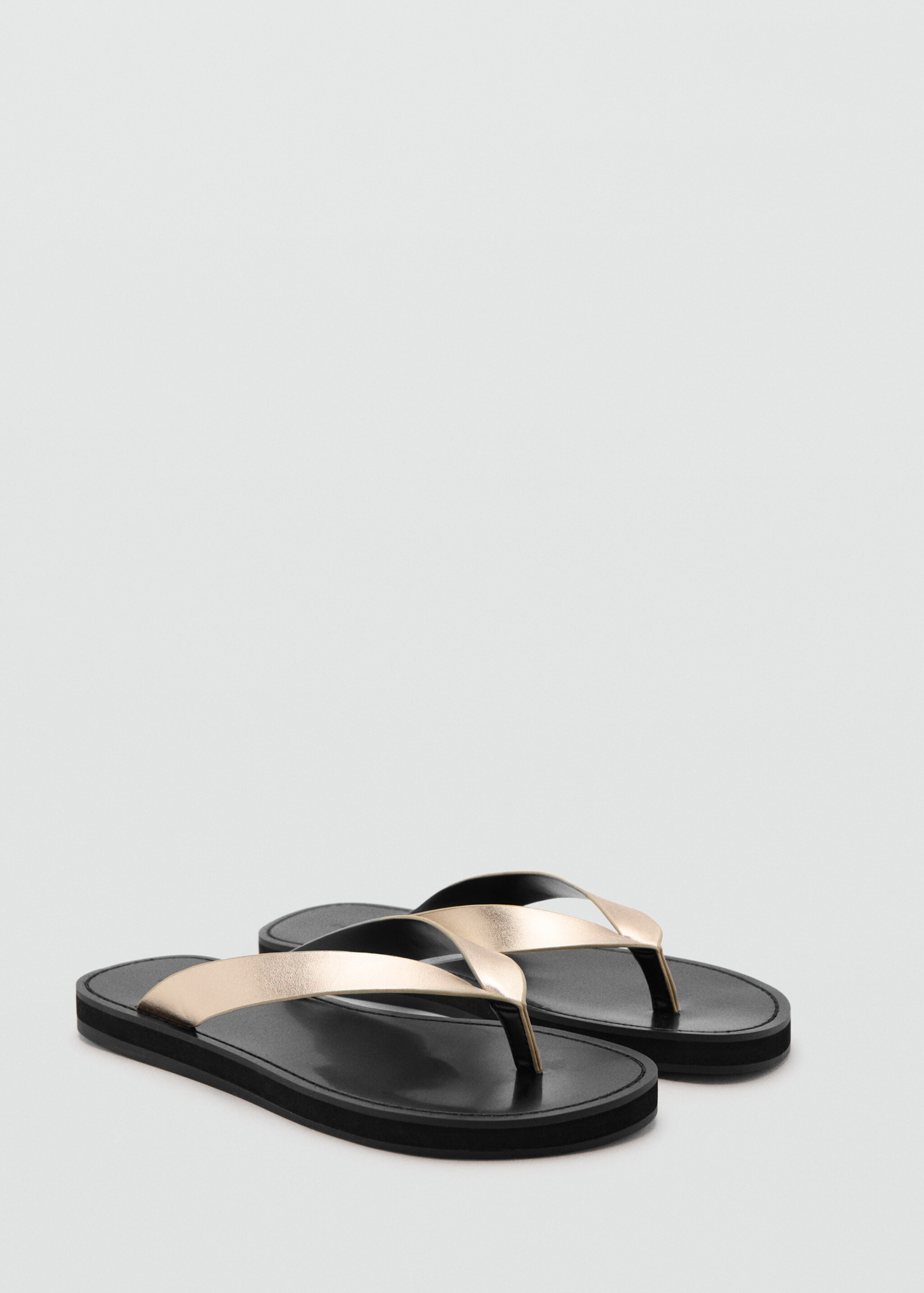 Toe thong sandals - Medium plane, Gold. Ref: 27086726-00.