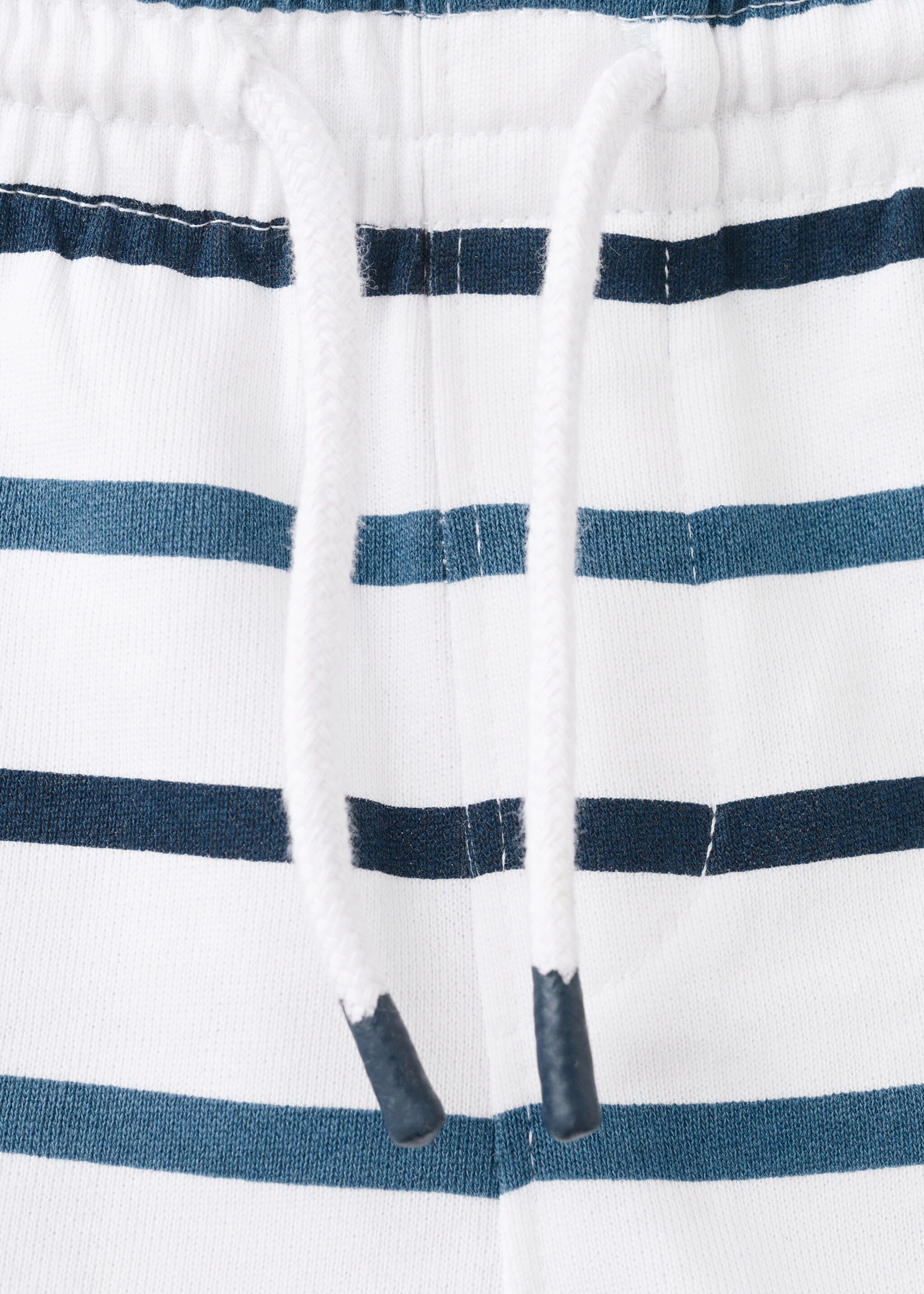 Bermuda en coton à rayures - Détail de l'article 0, Bleu marine. Ref: 27086732-00.